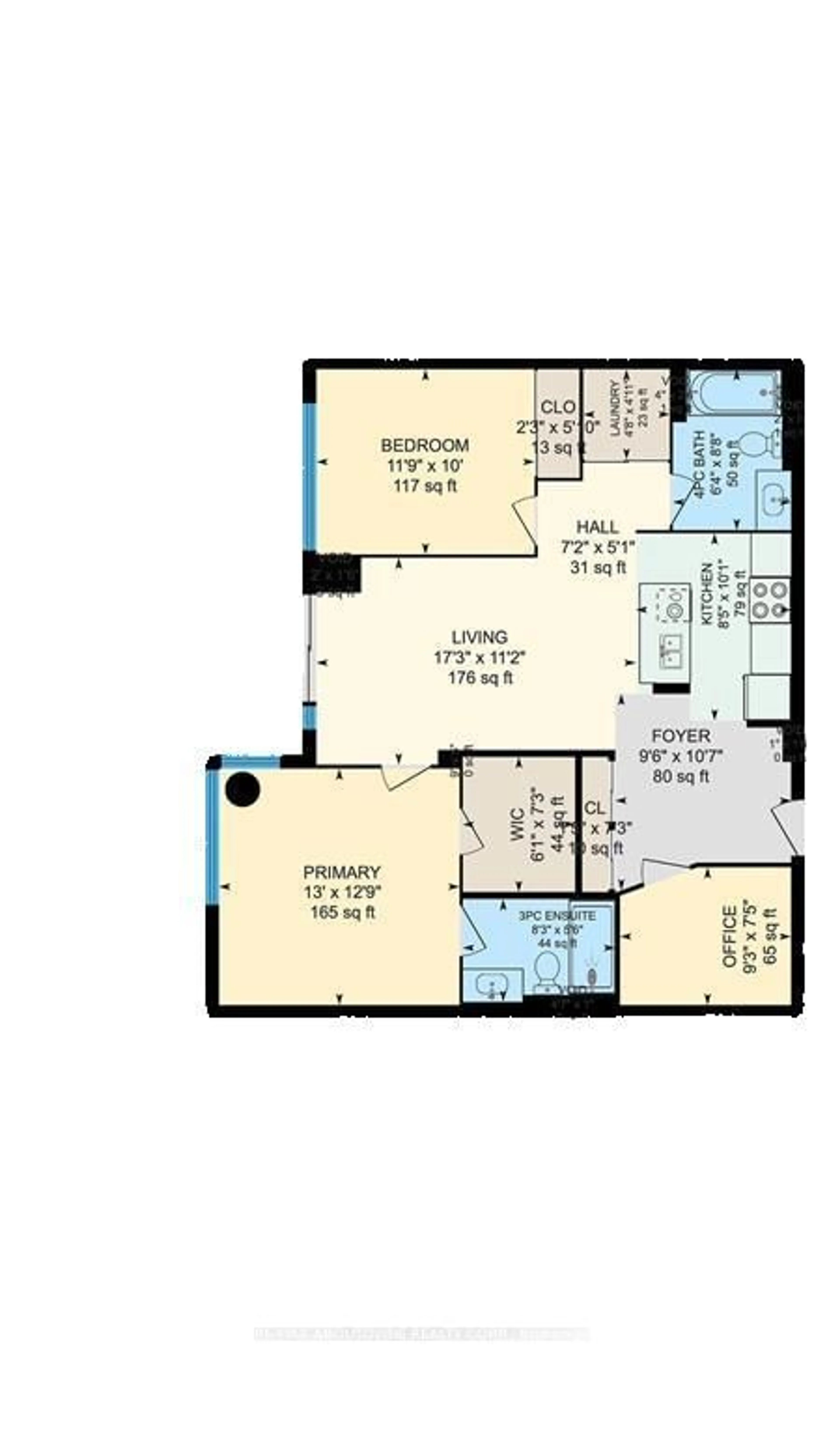 Floor plan for 550 North Service Rd #512, Grimsby Ontario L3M 4E8