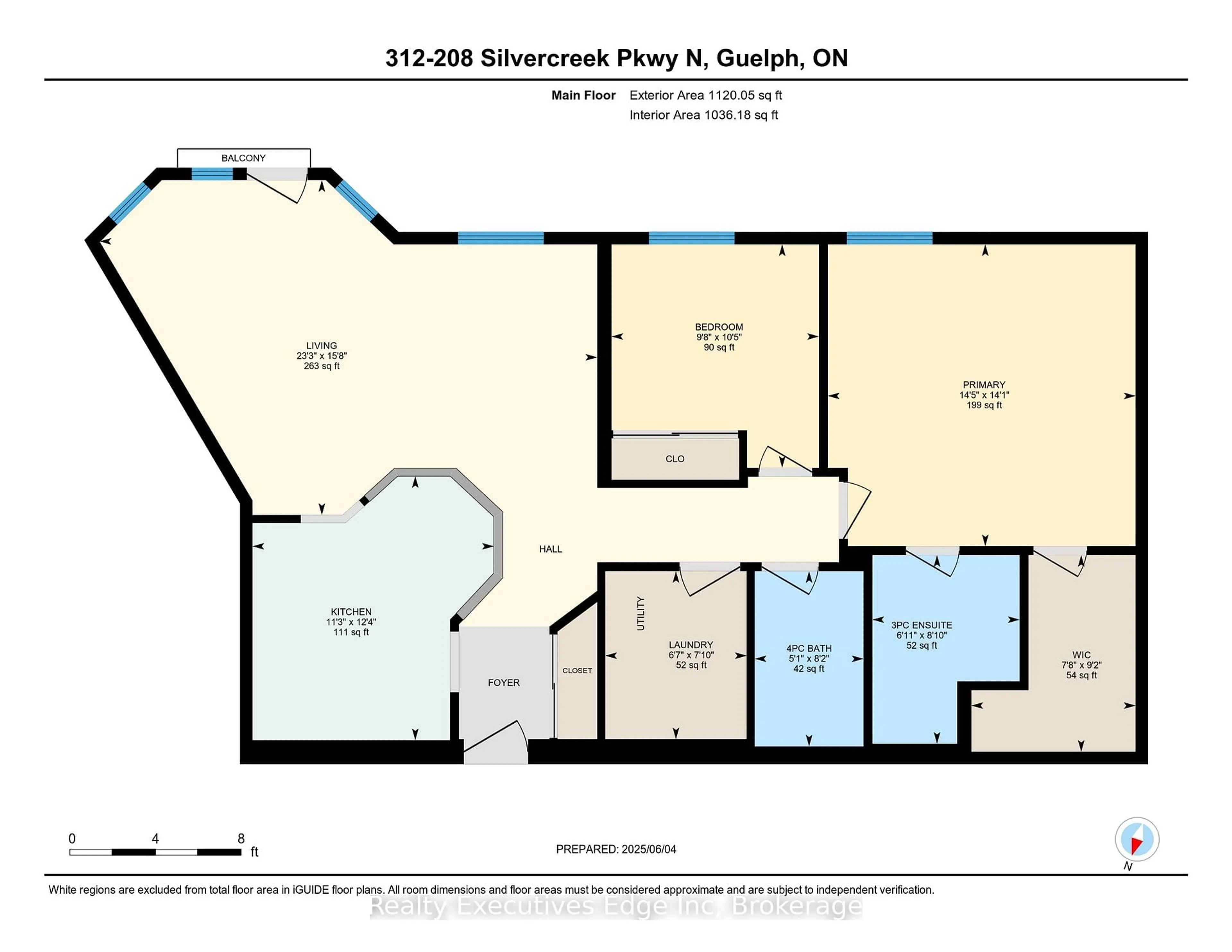 Floor plan for 208 Silvercreek Pkwy #312, Guelph Ontario N1H 8H2