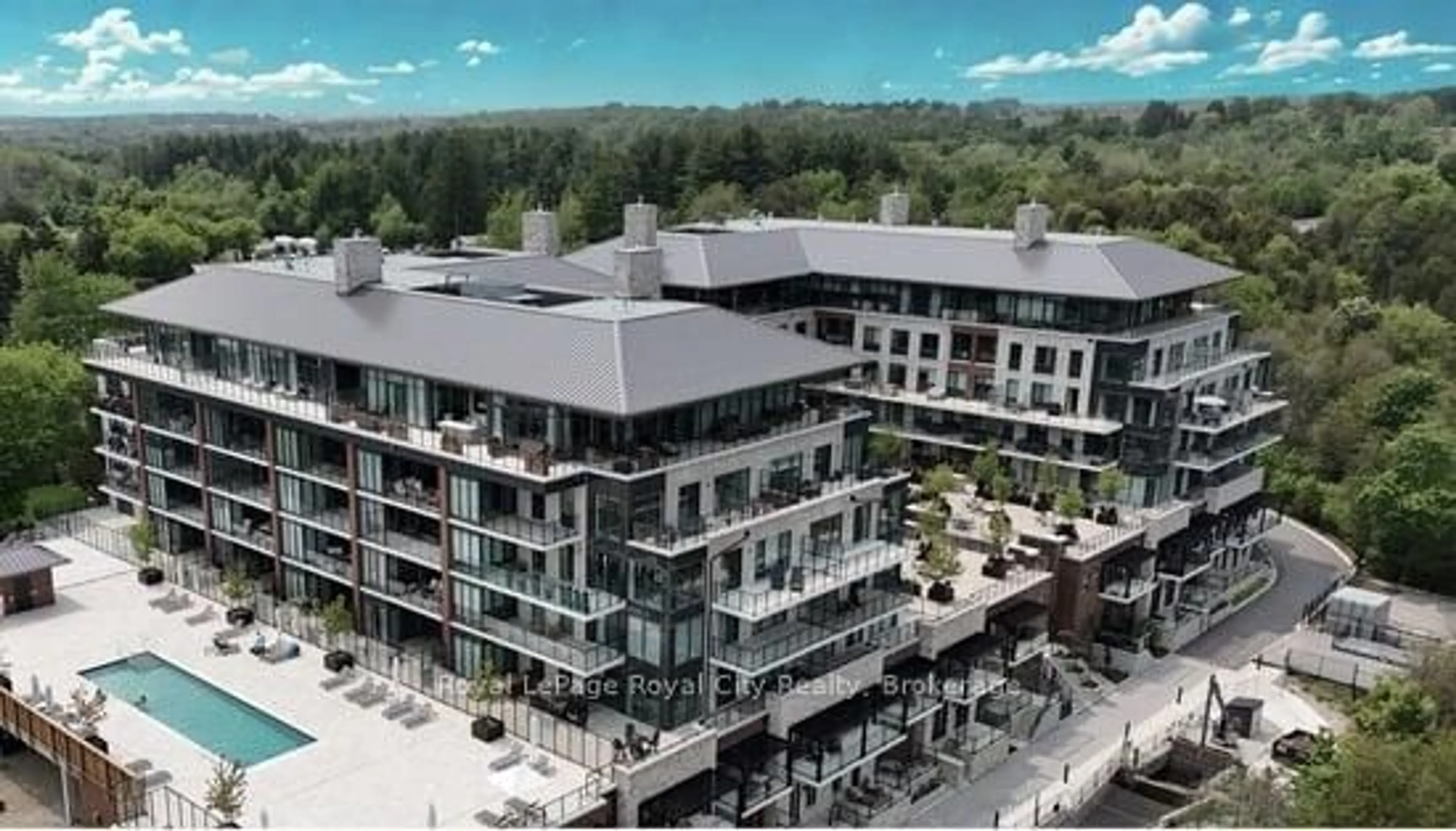 A pic from outside/outdoor area/front of a property/back of a property/a pic from drone, unknown for 6523 Wellington 7 Rd #425, Centre Wellington Ontario N0B 1S0