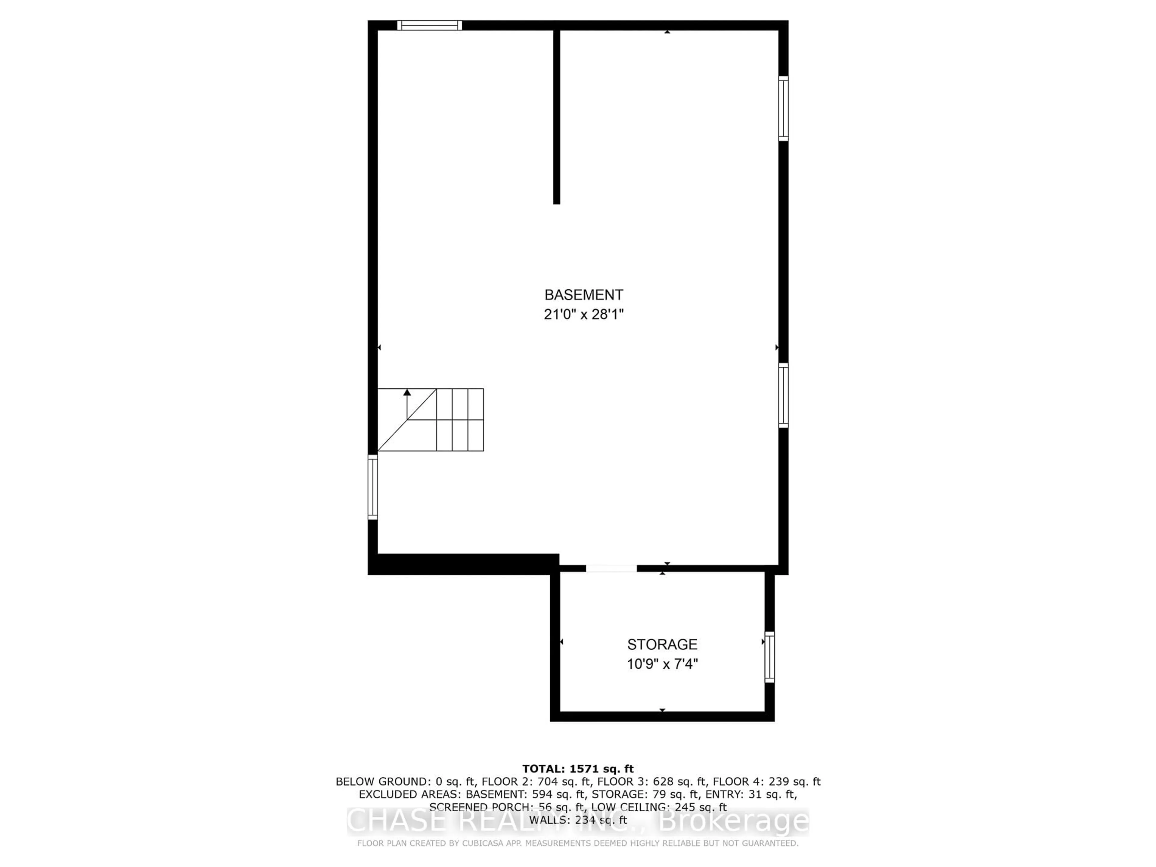 Floor plan for 63 Carrick Ave, Hamilton Ontario L8M 2W4