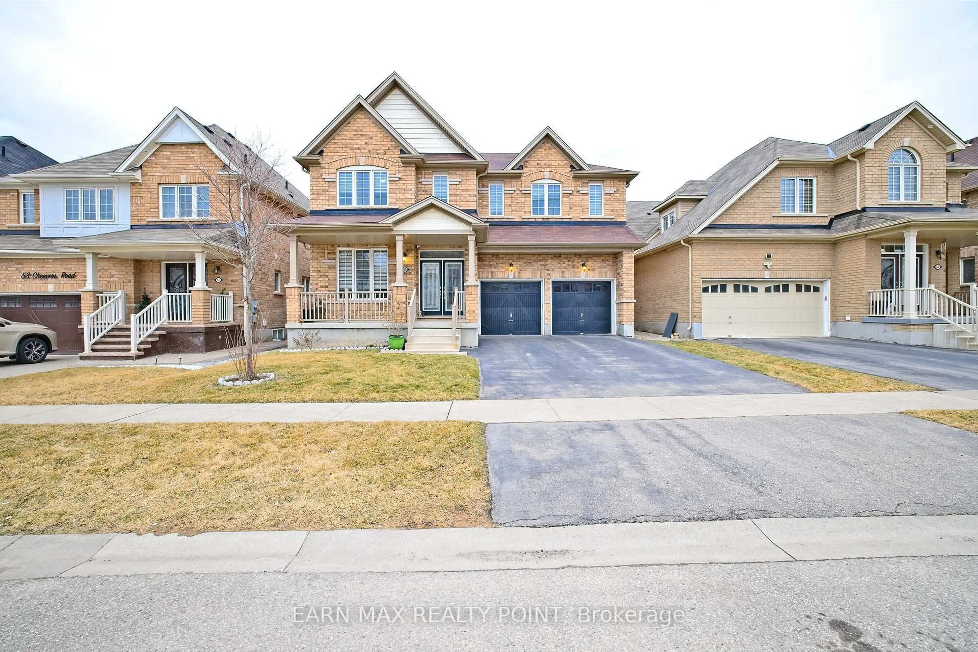 Home with brick exterior material, street for 55 Cheevers Rd, Brantford Ontario N3T 0K3
