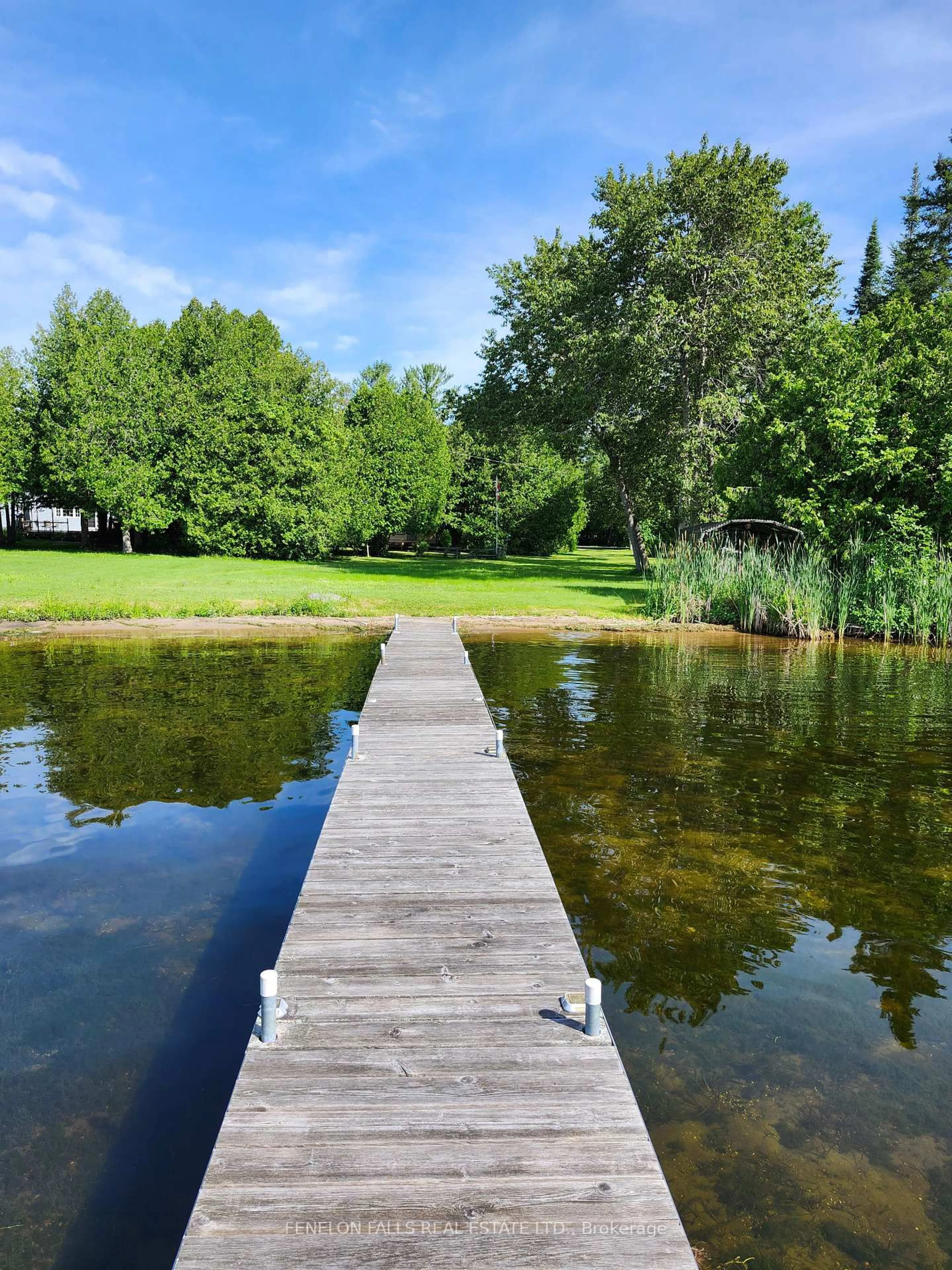 A pic from outside/outdoor area/front of a property/back of a property/a pic from drone, water/lake/river/ocean view for 63 Thomas Dr, Kawartha Lakes Ontario K0M 1N0