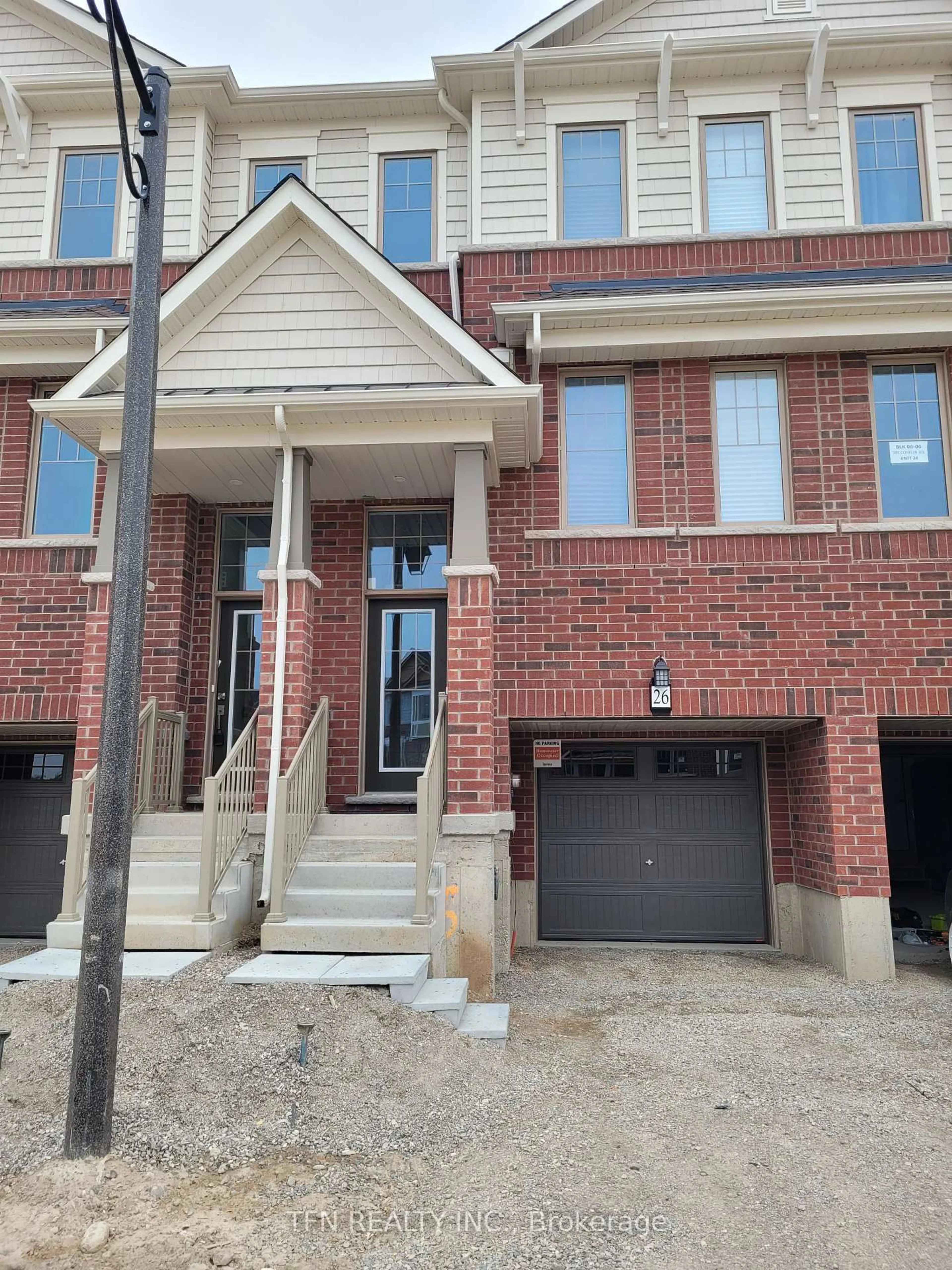 Home with brick exterior material, street for 389 Conklin Rd #26, Brantford Ontario N3T 0Y3