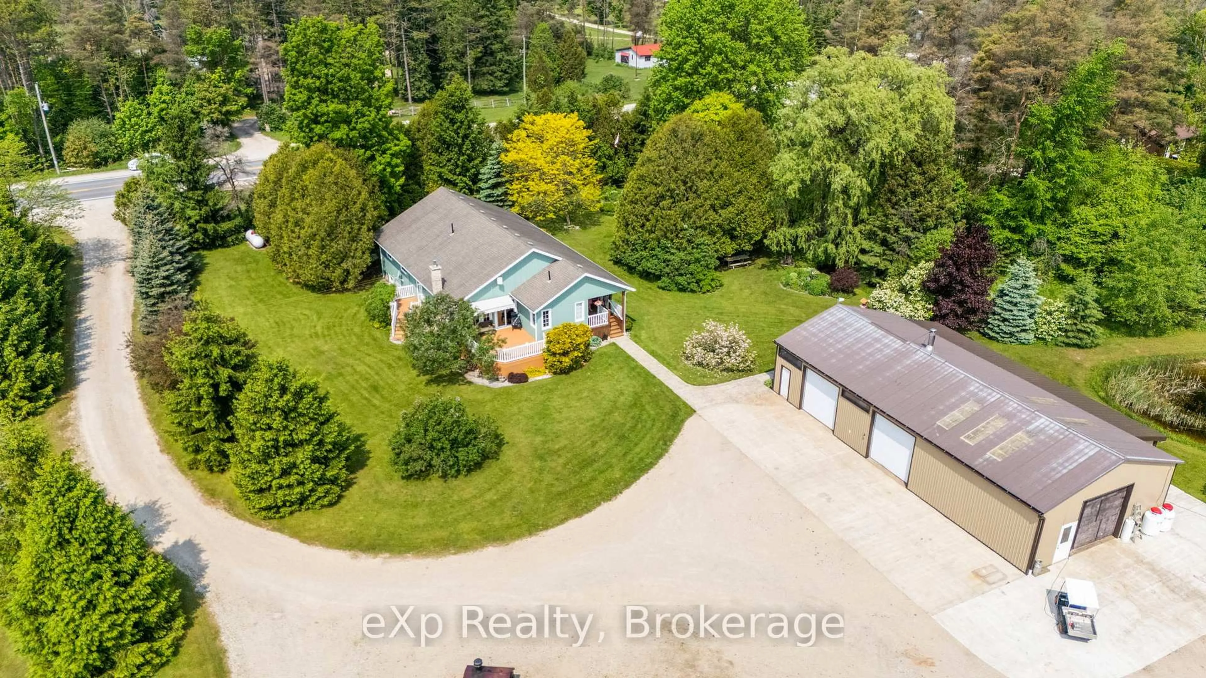 A pic from outside/outdoor area/front of a property/back of a property/a pic from drone, unknown for 314839 HIGHWAY 6, West Grey Ontario N0G 1R0