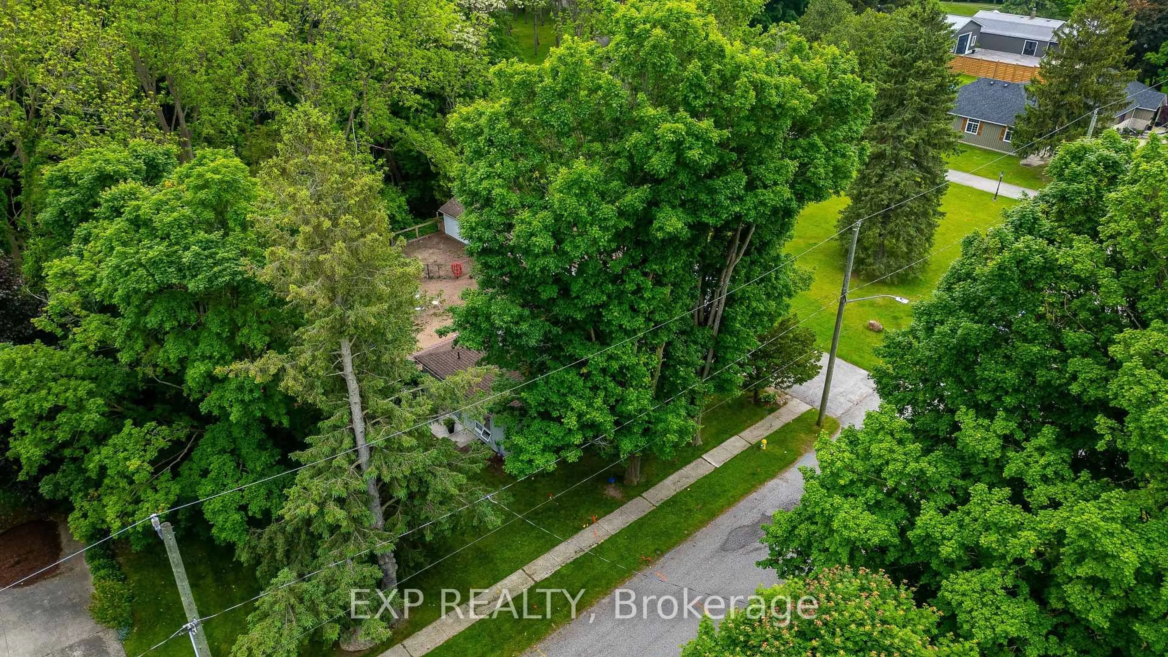 A pic from outside/outdoor area/front of a property/back of a property/a pic from drone, forest/trees view for 21 Norfolk St, Norwich Ontario N0J 1R0