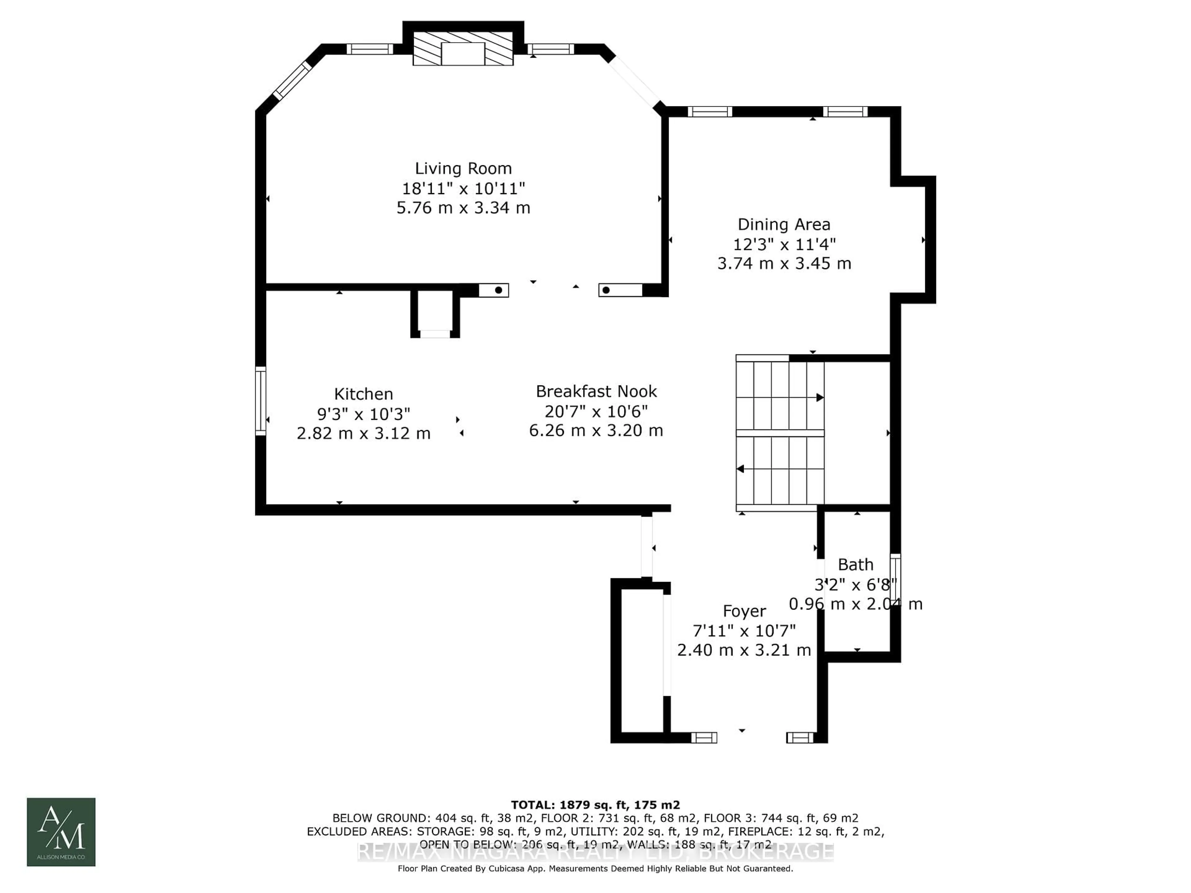 Floor plan for 52 Cabriolet Cres, Hamilton Ontario L9K 1K6