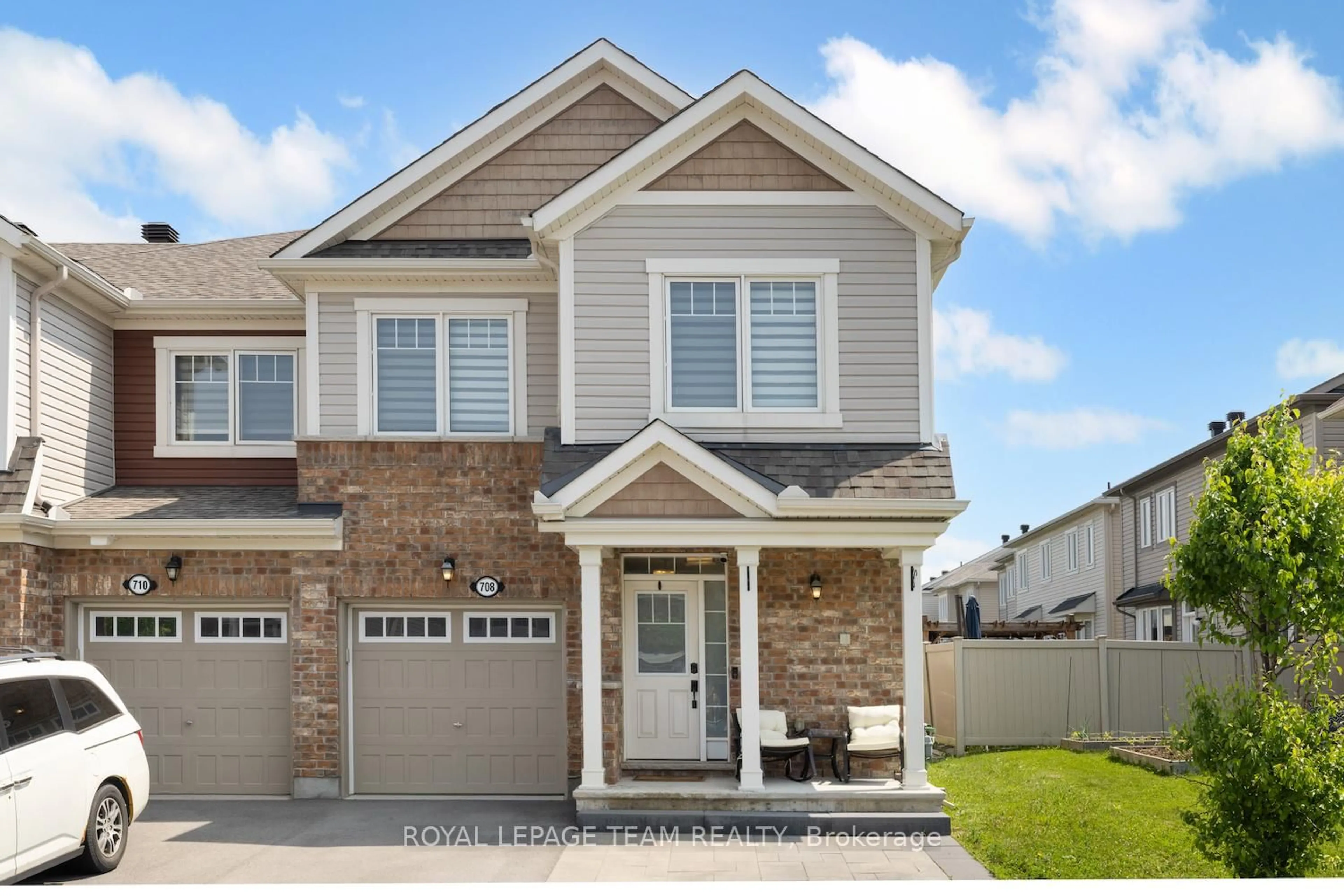 Home with brick exterior material, street for 708 Logperch Circ, Ottawa Ontario K2J 0R8
