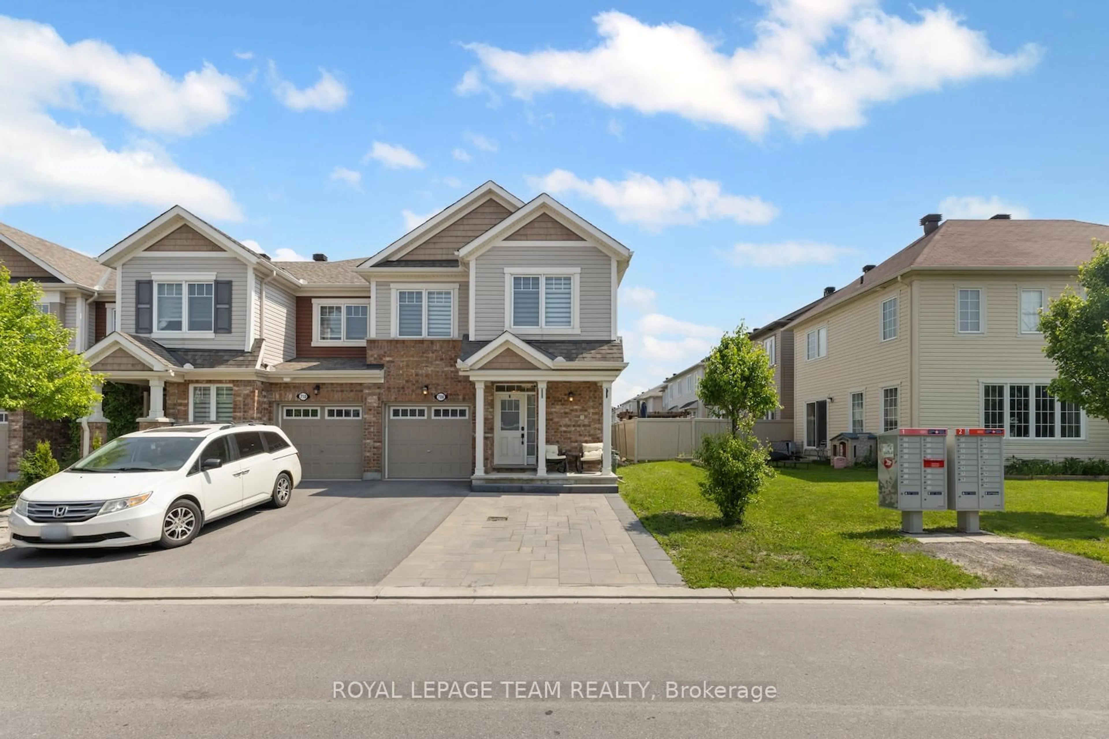 A pic from outside/outdoor area/front of a property/back of a property/a pic from drone, street for 708 Logperch Circ, Ottawa Ontario K2J 0R8