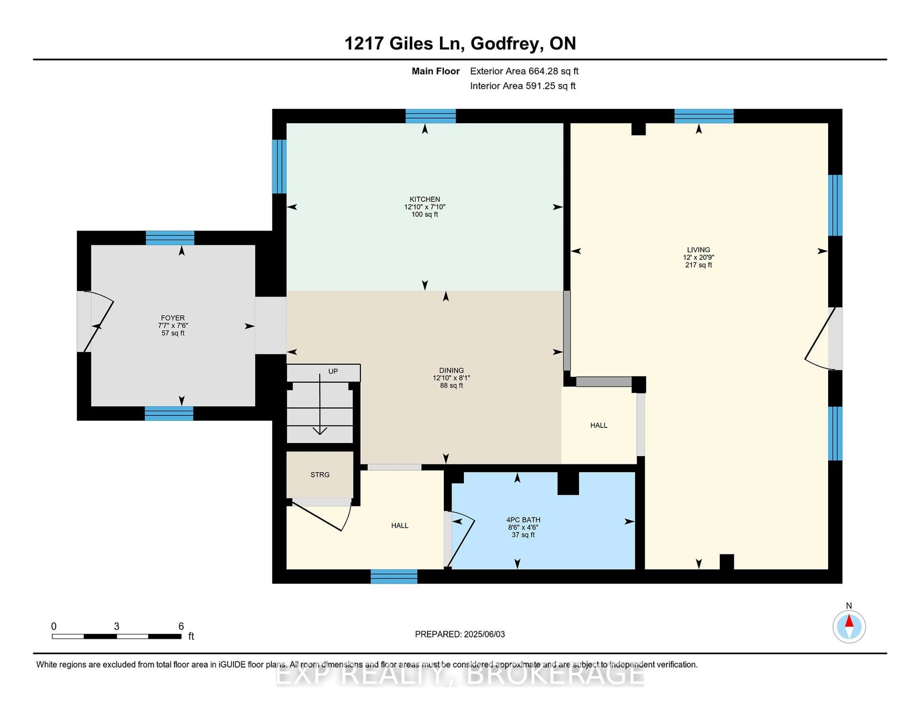 Floor plan for 1217 GILES Lane, Godfrey Ontario K0H 1T0