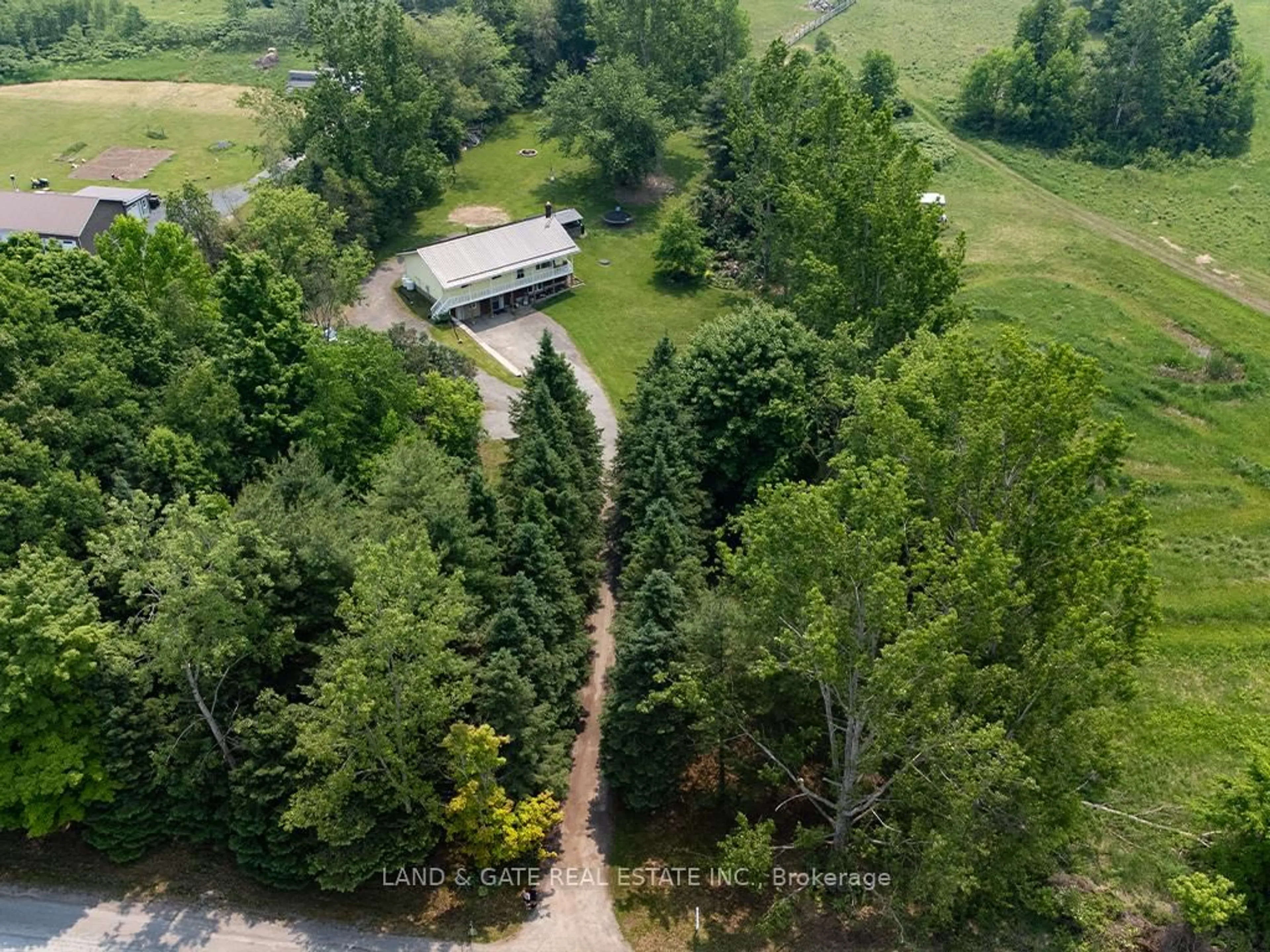 A pic from outside/outdoor area/front of a property/back of a property/a pic from drone, forest/trees view for 354 Labarge Rd, Tweed Ontario K0K 3J0