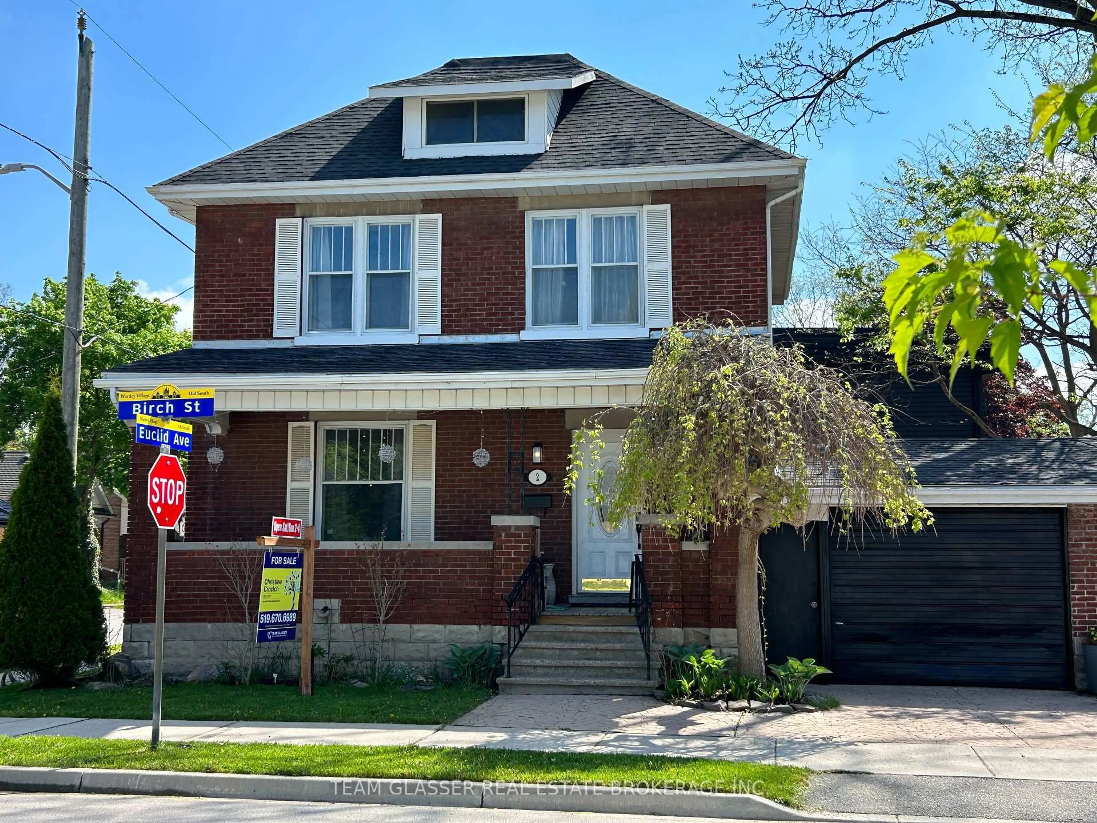 Home with brick exterior material, street for 2 BIRCH St, London South Ontario N6C 3G8