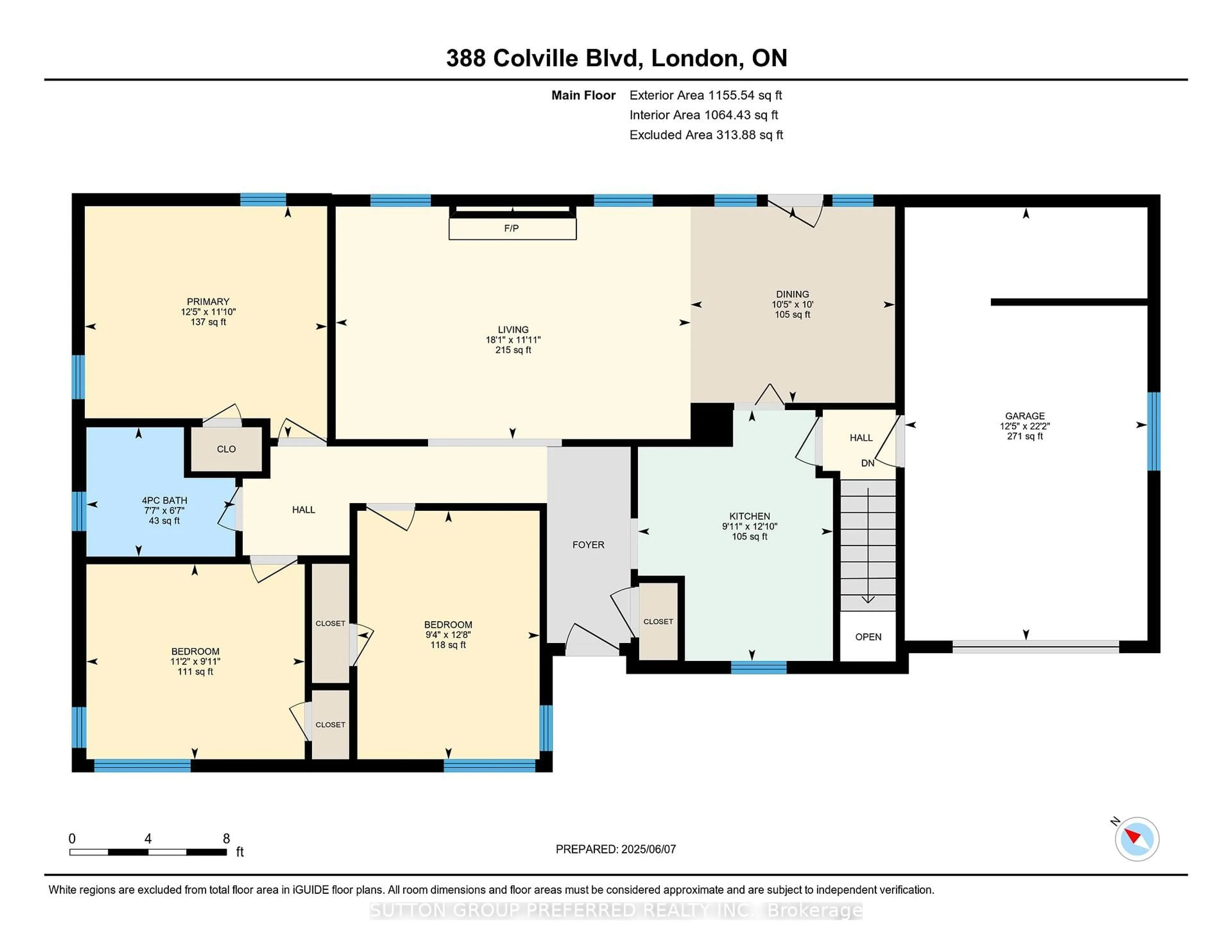 Floor plan for 388 Colville Blvd, London South Ontario N6K 2J5