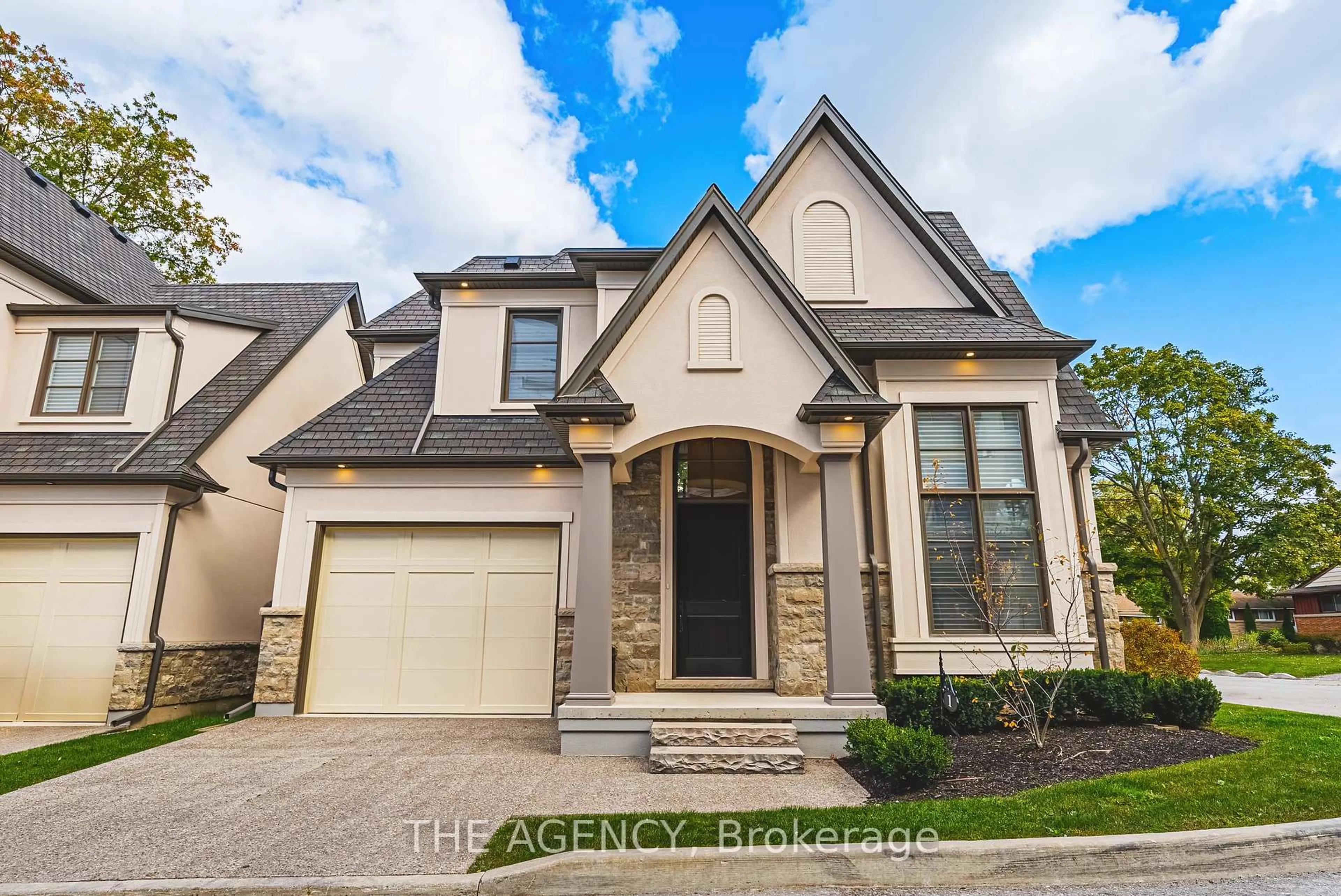 Home with brick exterior material, street for 1 Arbourvale Common, St. Catharines Ontario L2T 0A6