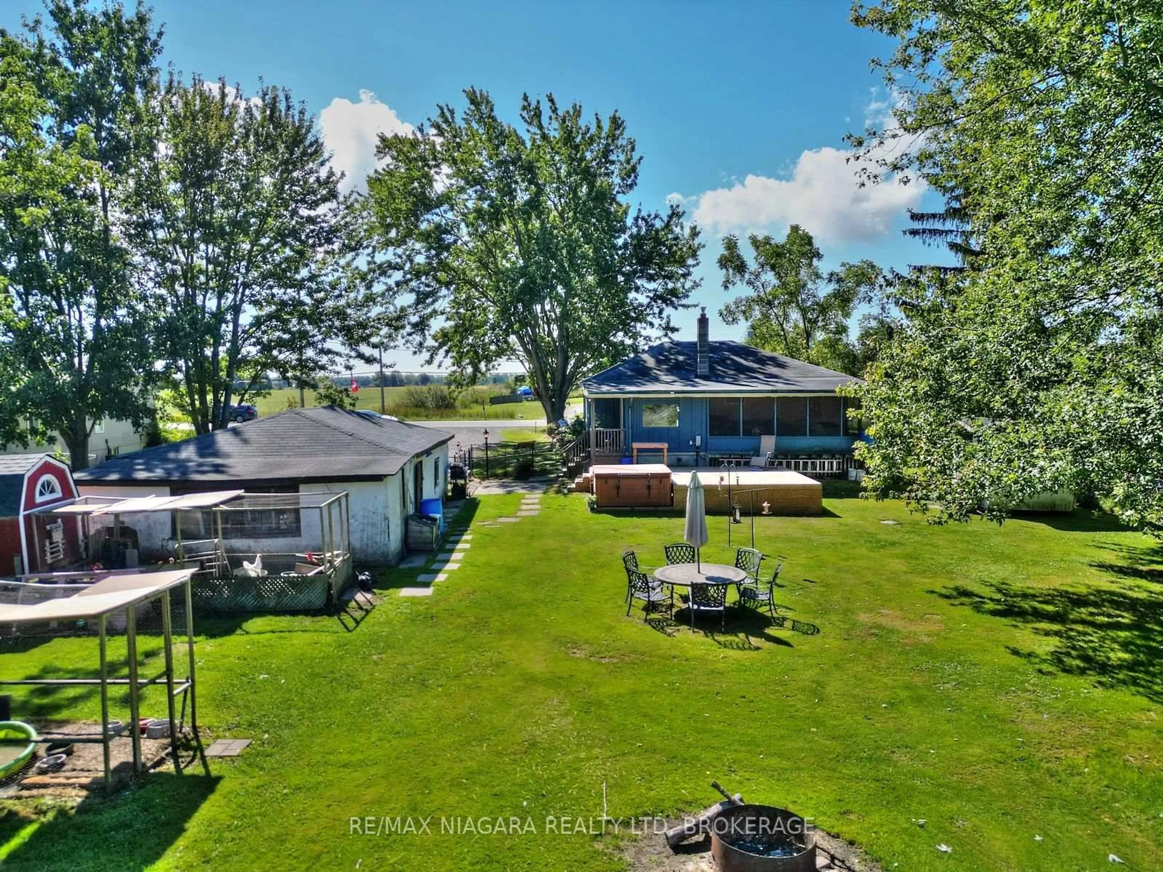 A pic from outside/outdoor area/front of a property/back of a property/a pic from drone, water/lake/river/ocean view for 40252 Forks Rd, Wainfleet Ontario L0S 1V0