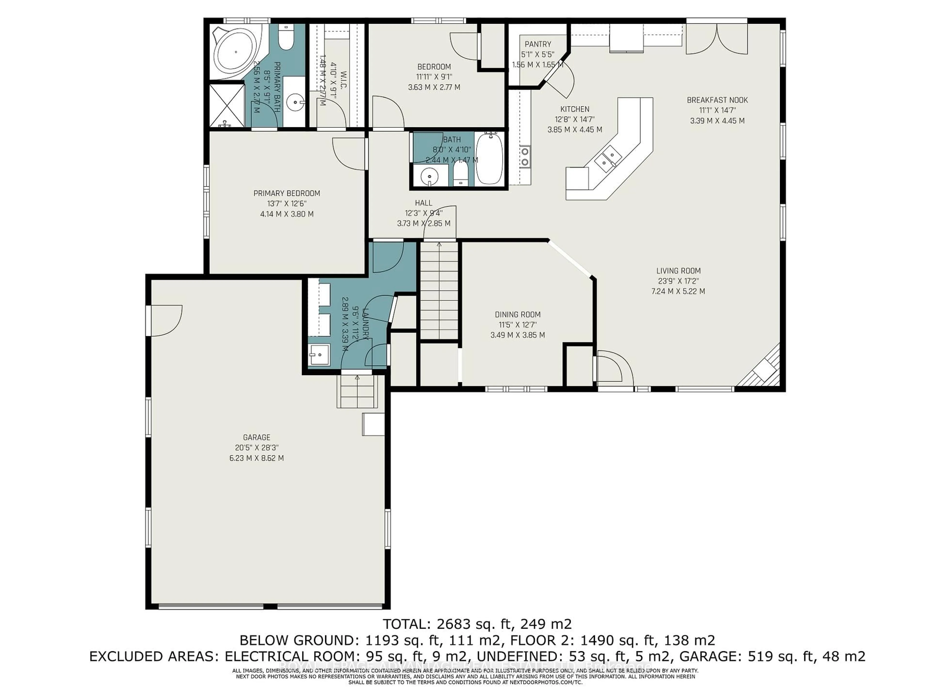 Floor plan for 521 Crain Dr, Perth Ontario K7H 3C9