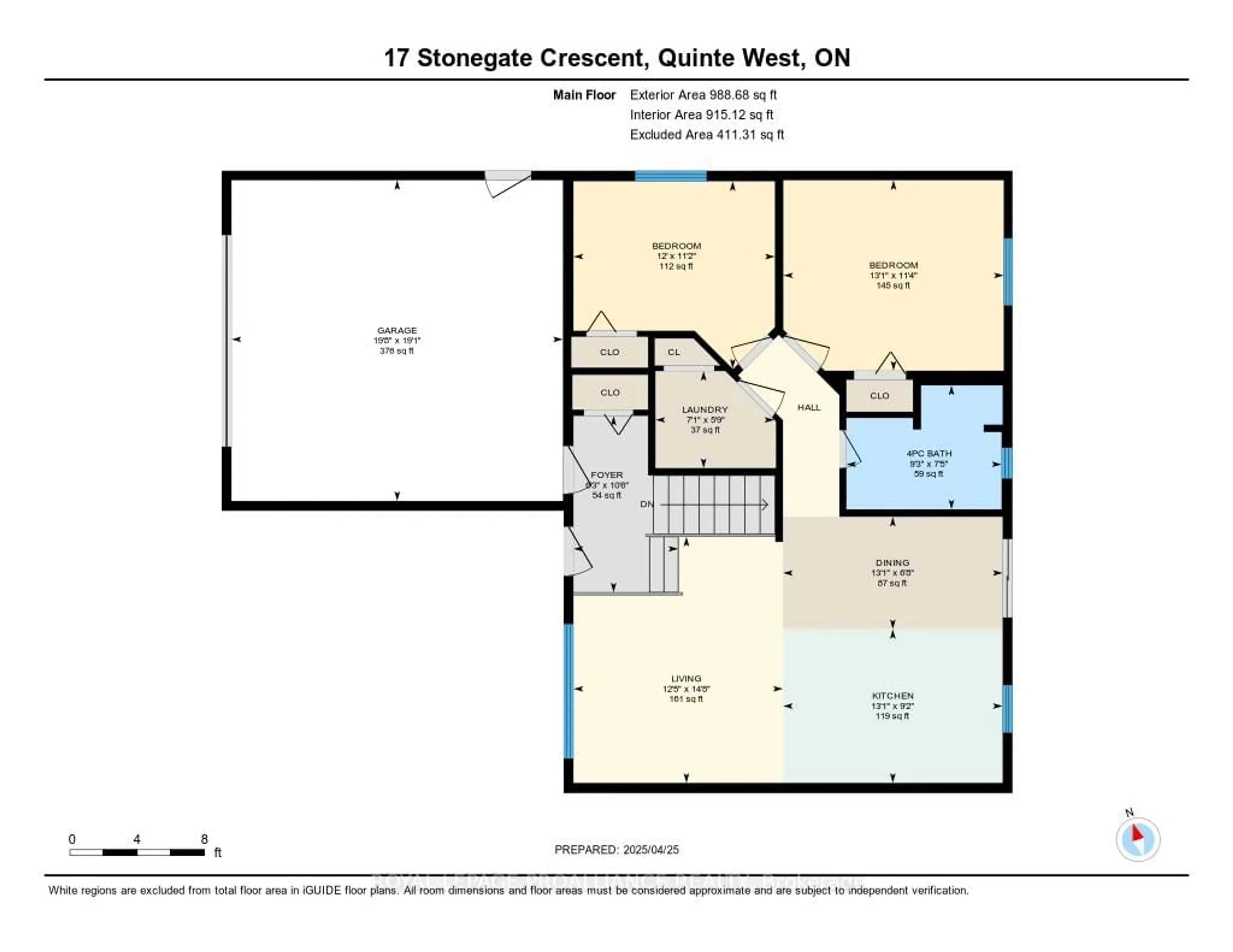 Floor plan for 17 Stonegate Cres, Hastings Ontario K0K 2C0