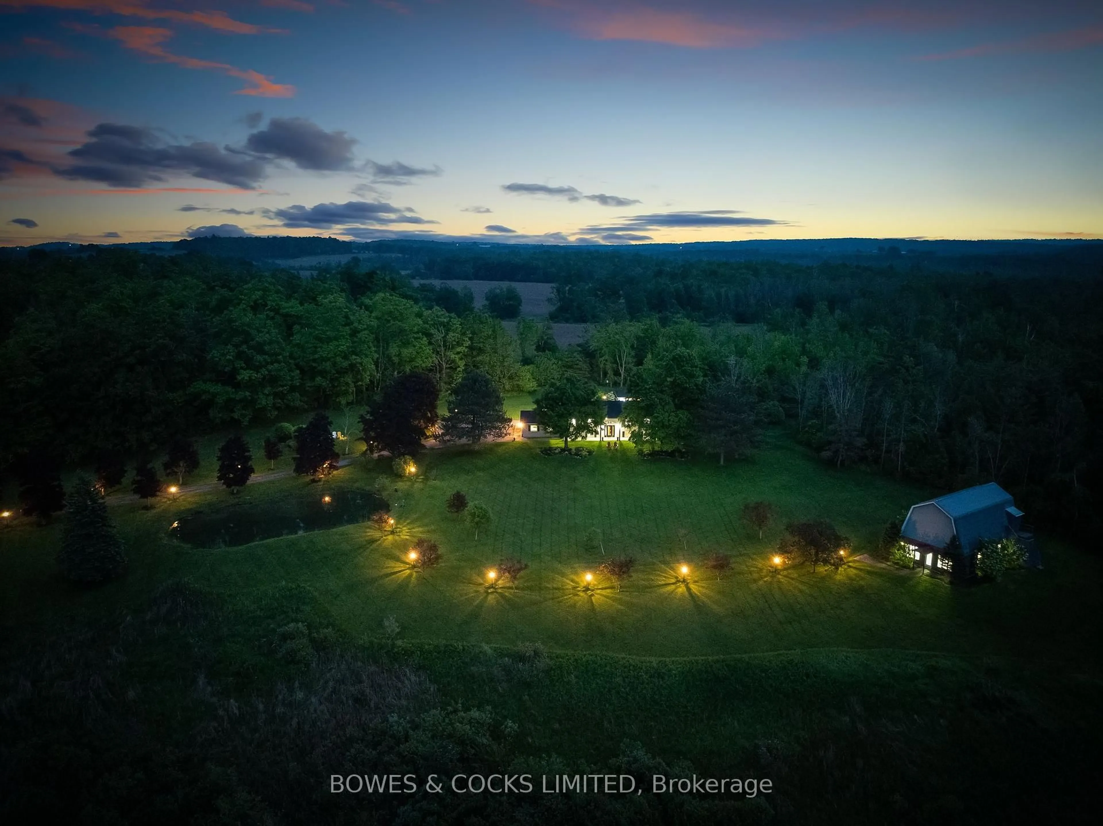 A pic from outside/outdoor area/front of a property/back of a property/a pic from drone, forest/trees view for 1941 County Road 2, Otonabee-South Monaghan Ontario K9J 6X7