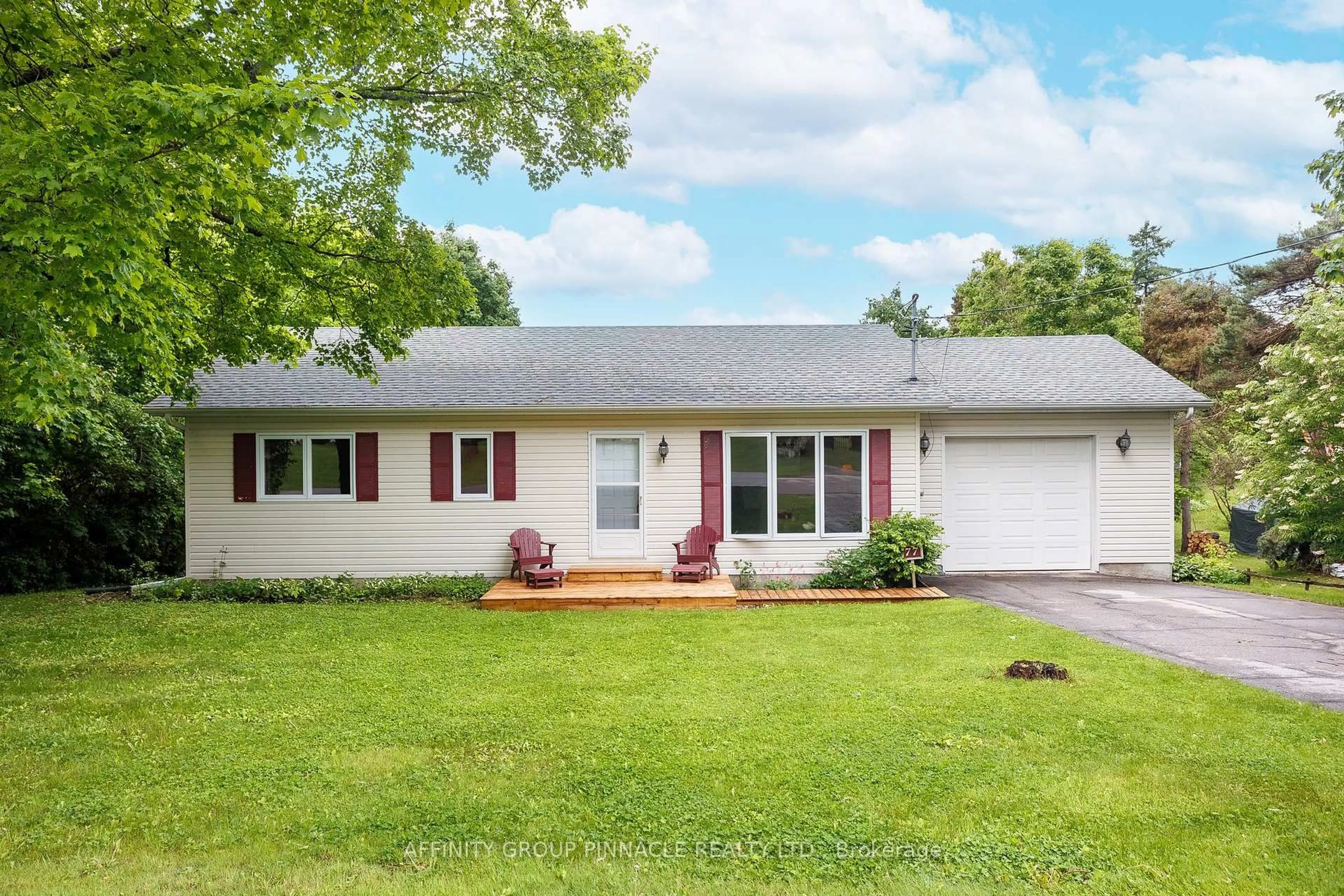 Home with vinyl exterior material, street for 77 Concession Rd, Kawartha Lakes Ontario K0M 1N0