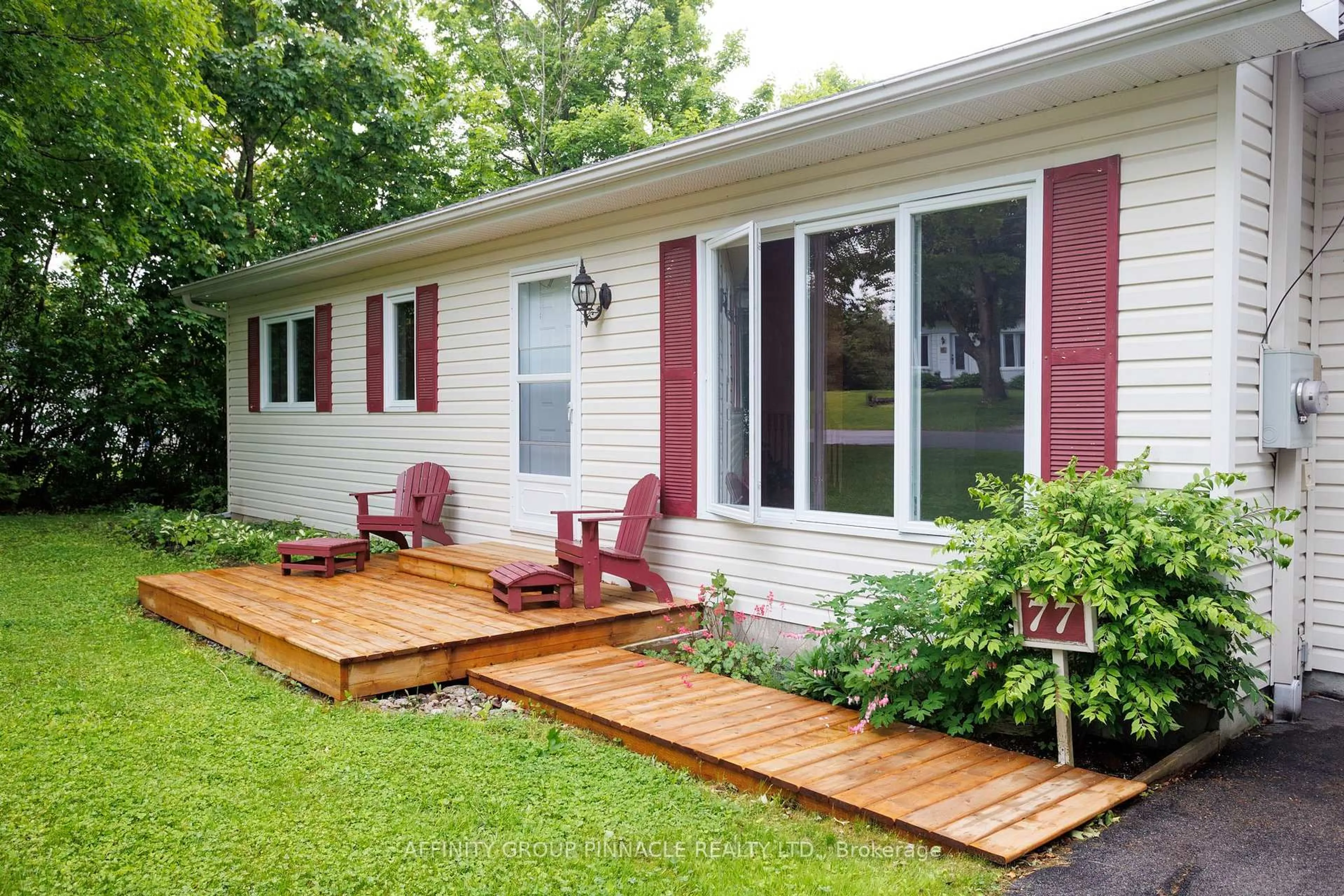 Home with vinyl exterior material, street for 77 Concession Rd, Kawartha Lakes Ontario K0M 1N0