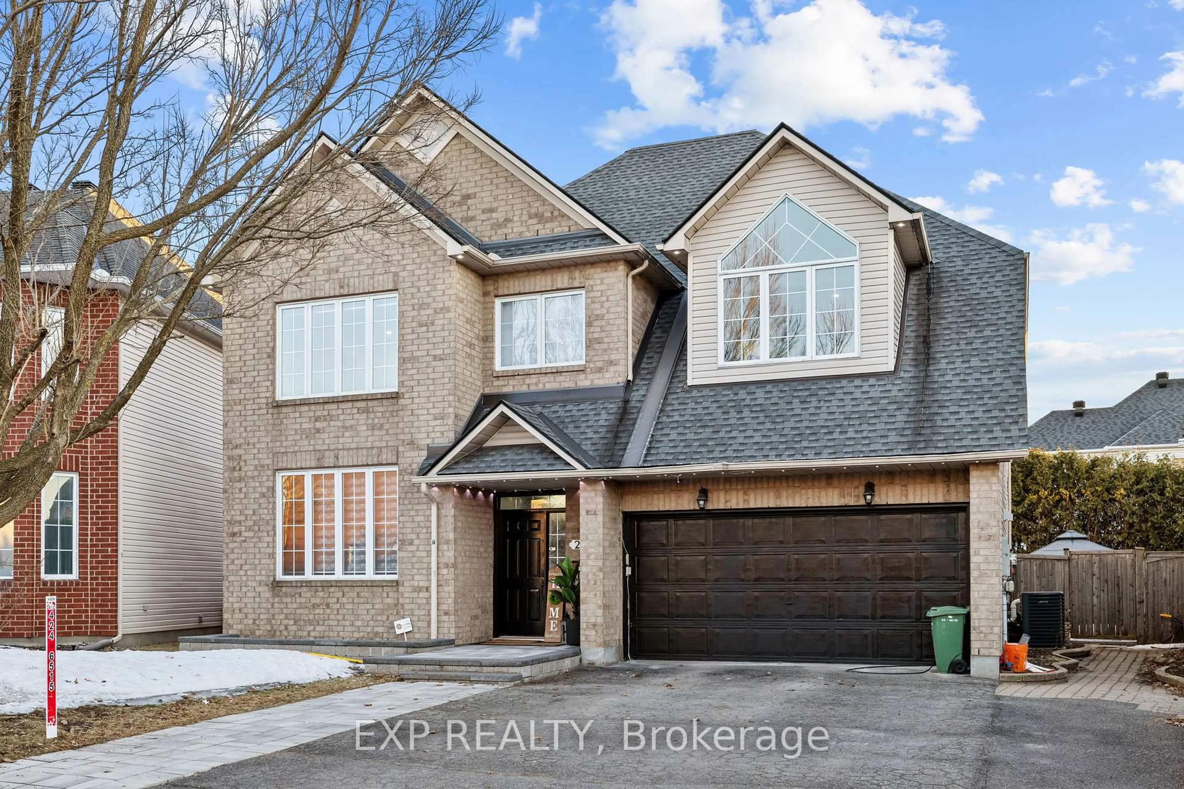 Home with brick exterior material, street for 2151 Avebury Dr, Orleans Ontario K4A 4G7