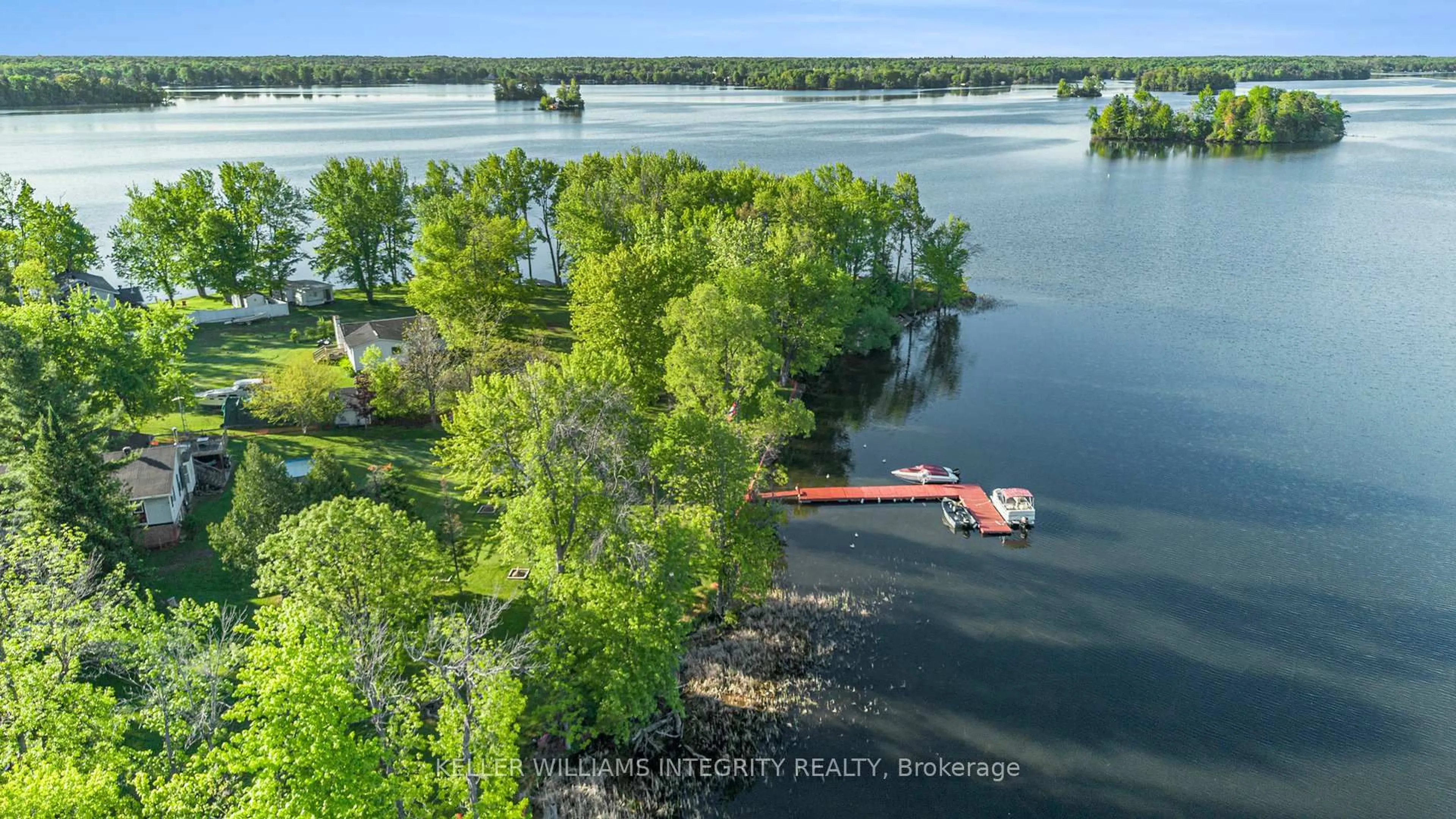 A pic from outside/outdoor area/front of a property/back of a property/a pic from drone, water/lake/river/ocean view for 103 Mcveety Rd, Perth Ontario K7H 3C7
