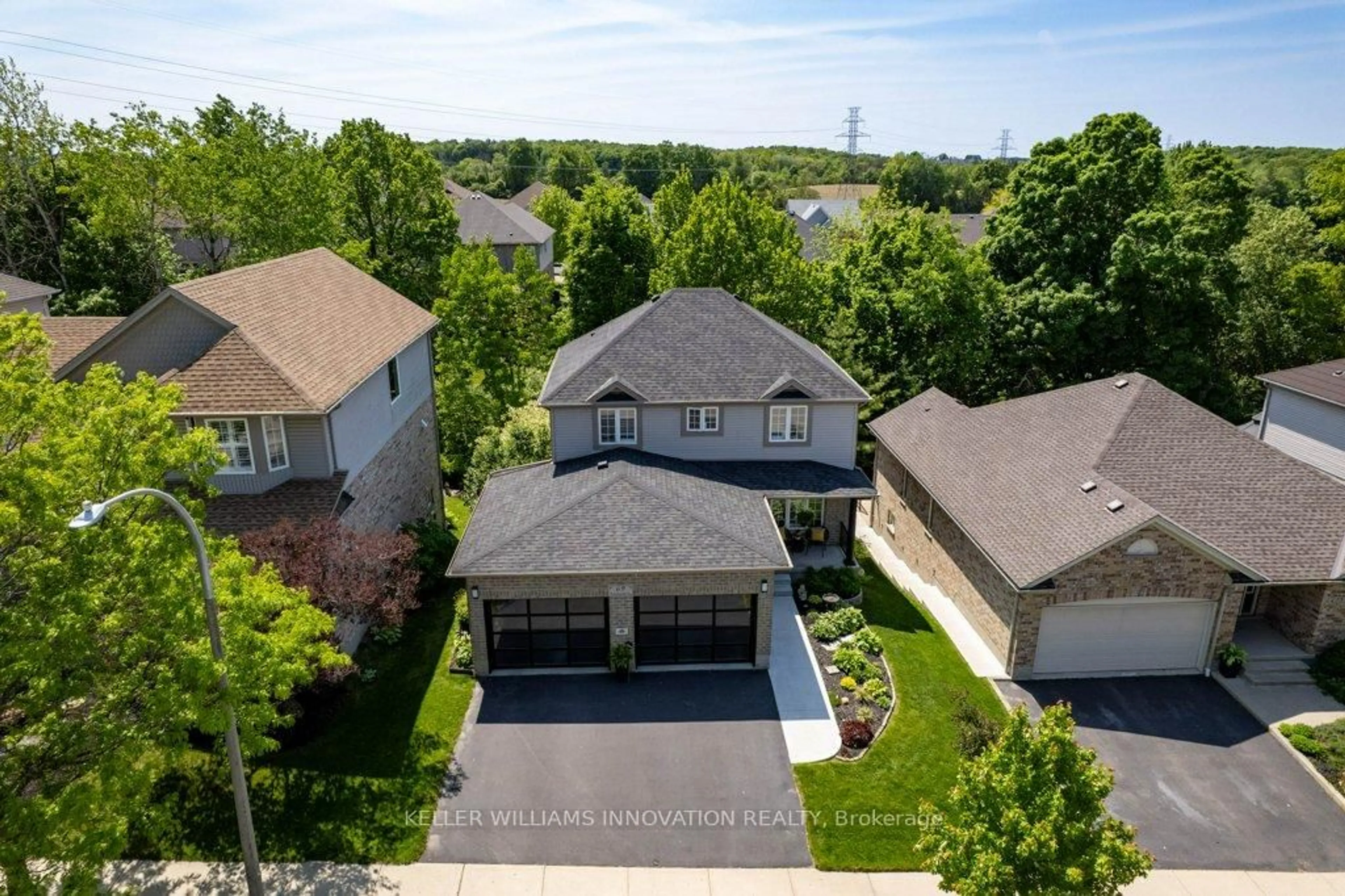 A pic from outside/outdoor area/front of a property/back of a property/a pic from drone, street for 69 Hearthwood Cres, Kitchener Ontario N2R 1K6