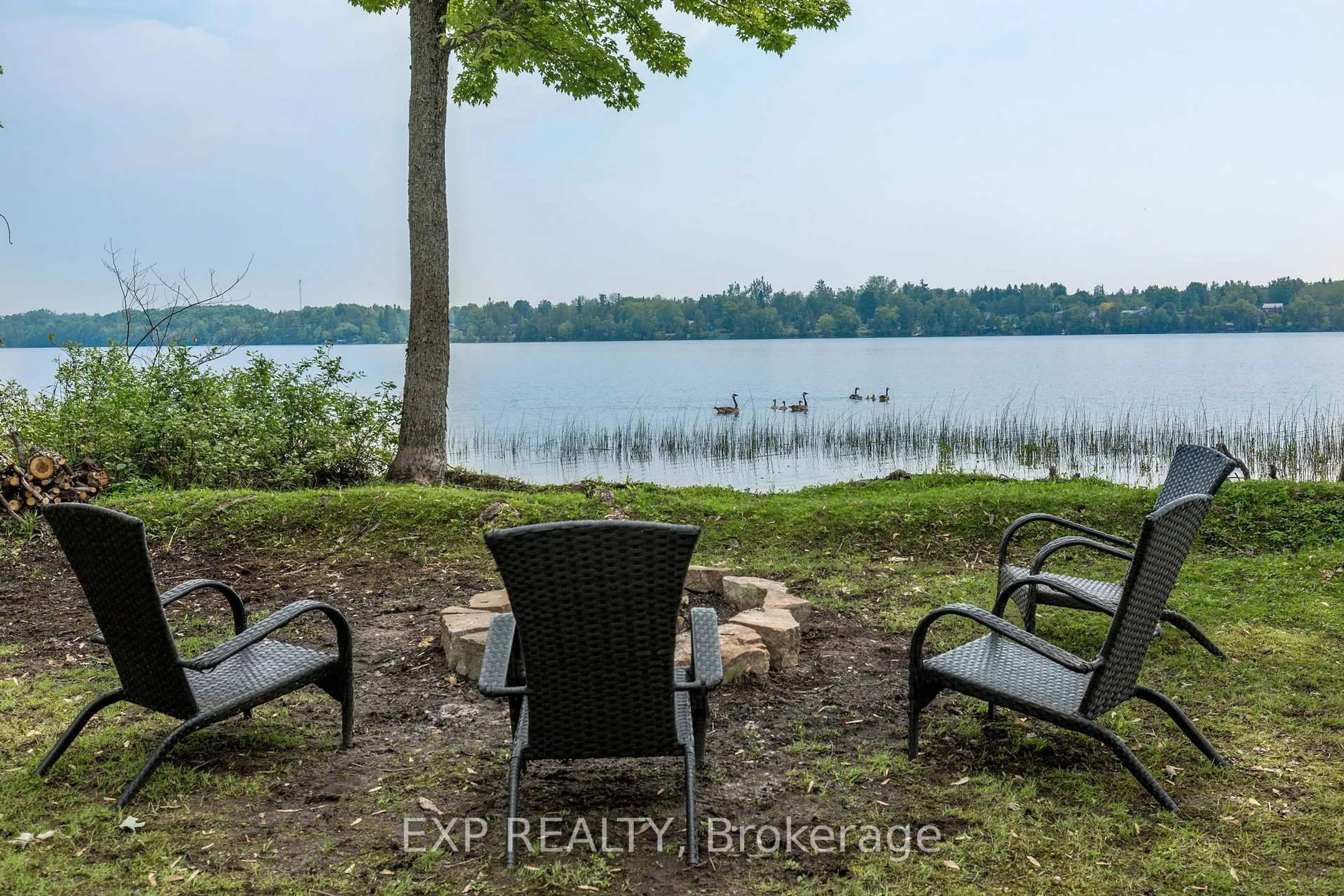 Patio, water/lake/river/ocean view for 28 Park Lane, Kawartha Lakes Ontario L0K 1W0
