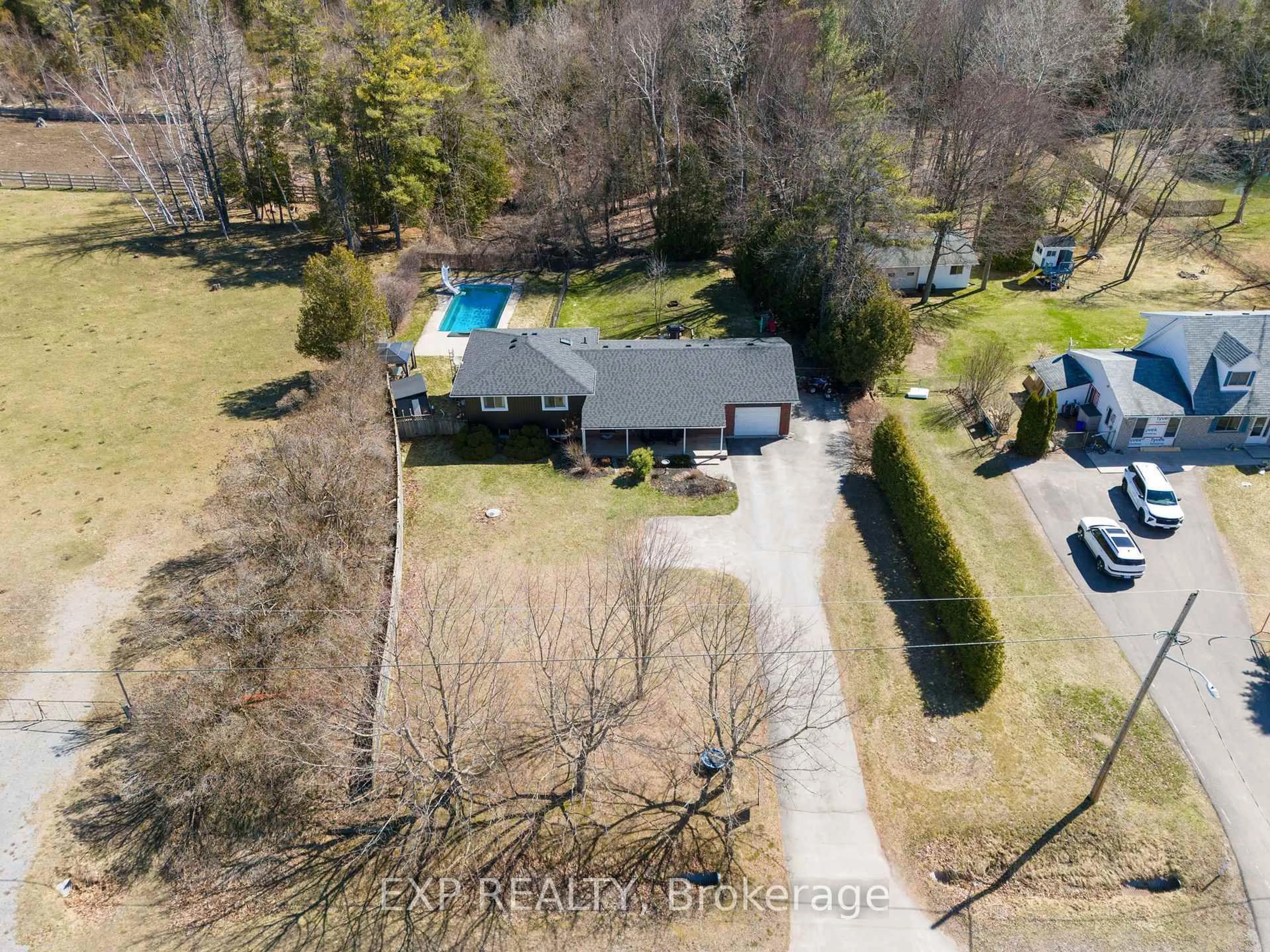 A pic from outside/outdoor area/front of a property/back of a property/a pic from drone, unknown for 201 Clitheroe Rd, Alnwick/Haldimand Ontario K0K 2G0