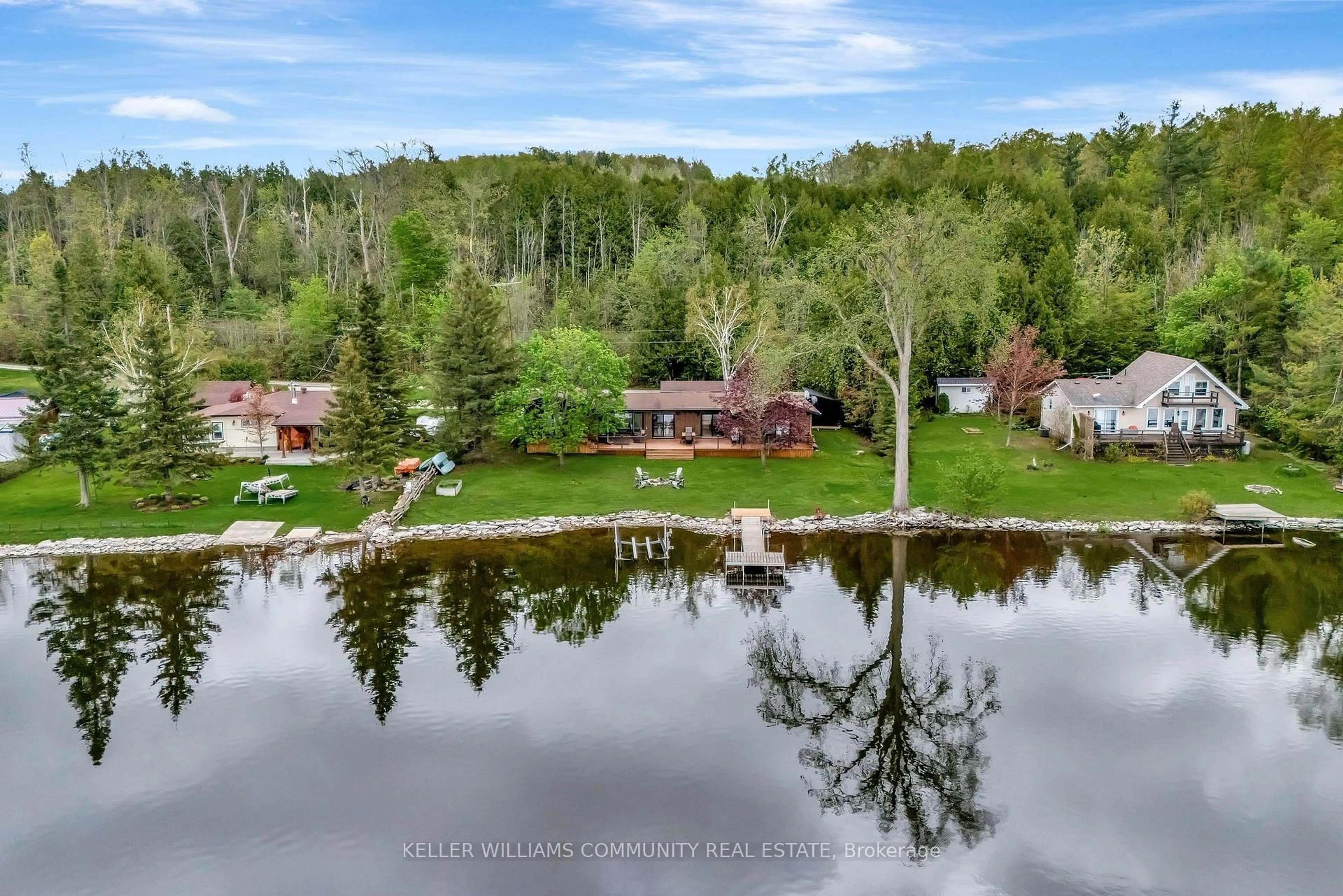 A pic from outside/outdoor area/front of a property/back of a property/a pic from drone, water/lake/river/ocean view for 4 Jackson Rd, Trent Hills Ontario K0L 1Y0