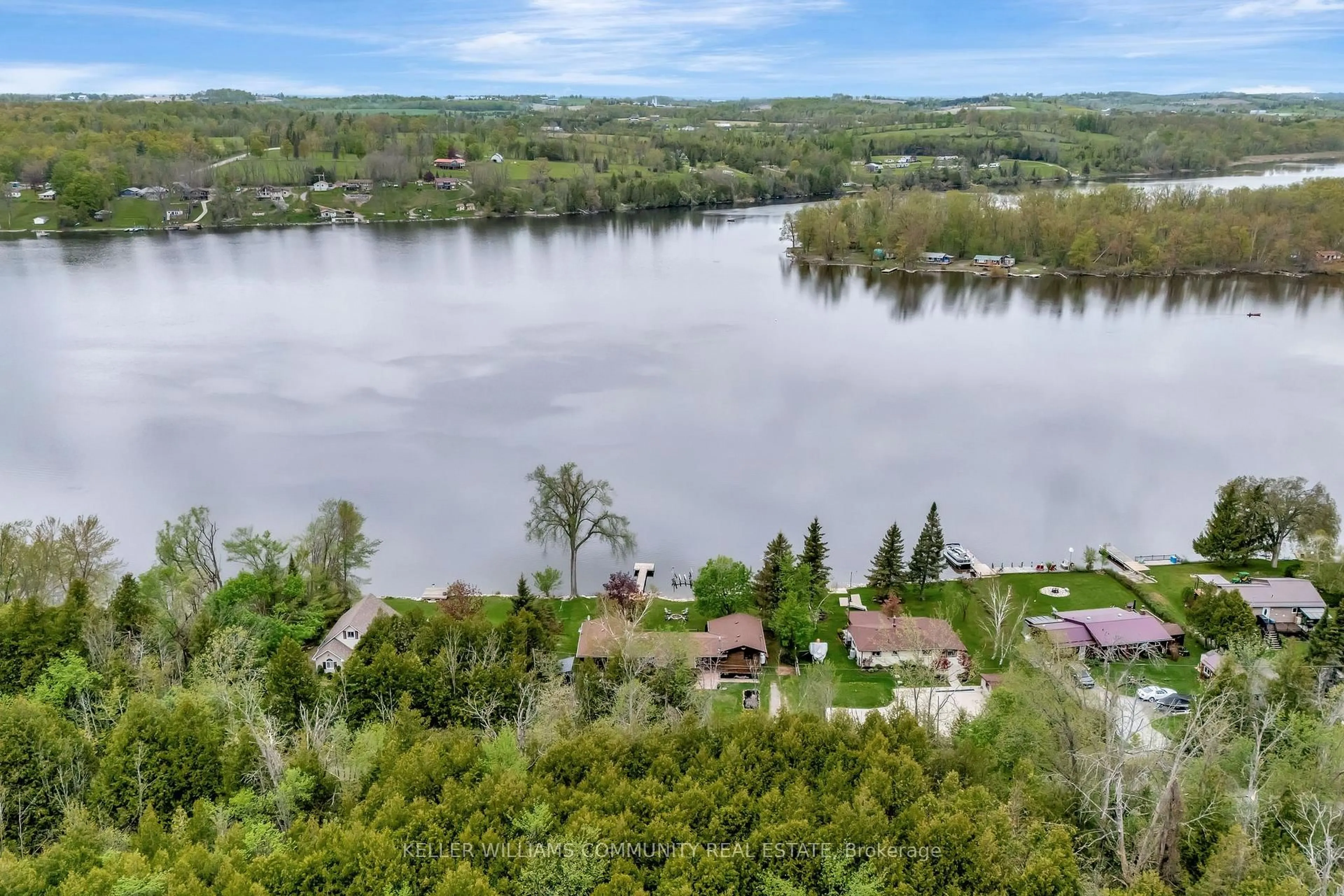 A pic from outside/outdoor area/front of a property/back of a property/a pic from drone, water/lake/river/ocean view for 4 Jackson Rd, Trent Hills Ontario K0L 1Y0