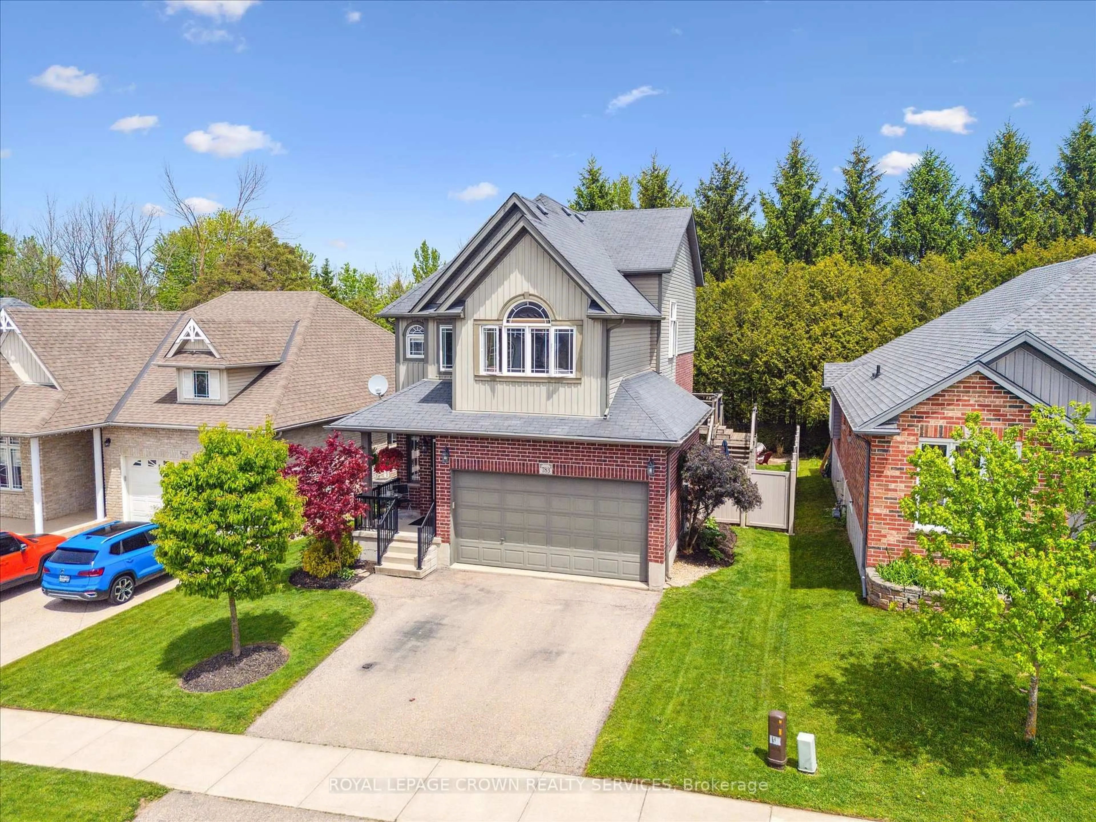 A pic from outside/outdoor area/front of a property/back of a property/a pic from drone, street for 783 Reid Cres, North Perth Ontario N4W 0A2
