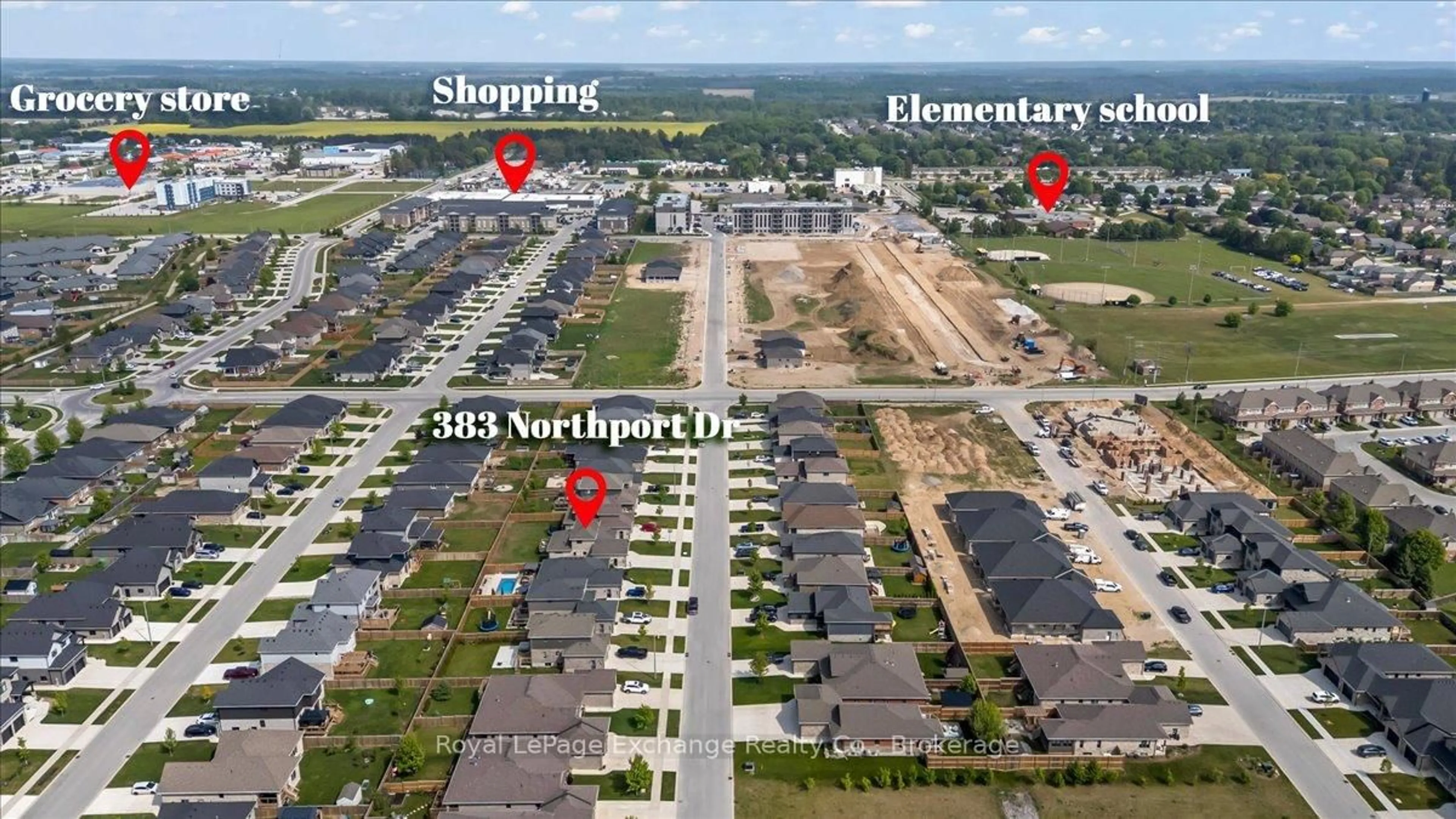 A pic from outside/outdoor area/front of a property/back of a property/a pic from drone, street for 383 Northport Dr, Saugeen Shores Ontario N0H 2C8