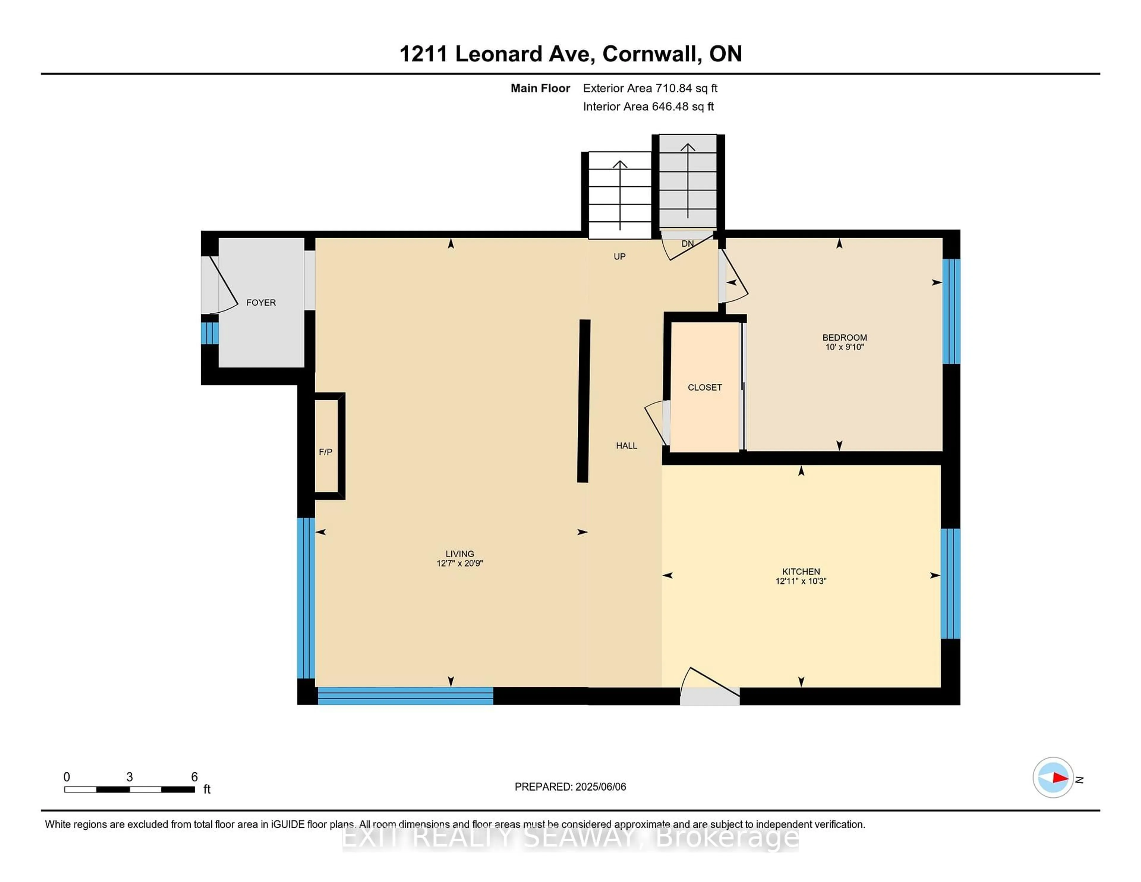 Floor plan for 1211 Leonard Ave, Cornwall Ontario K6J 1M5