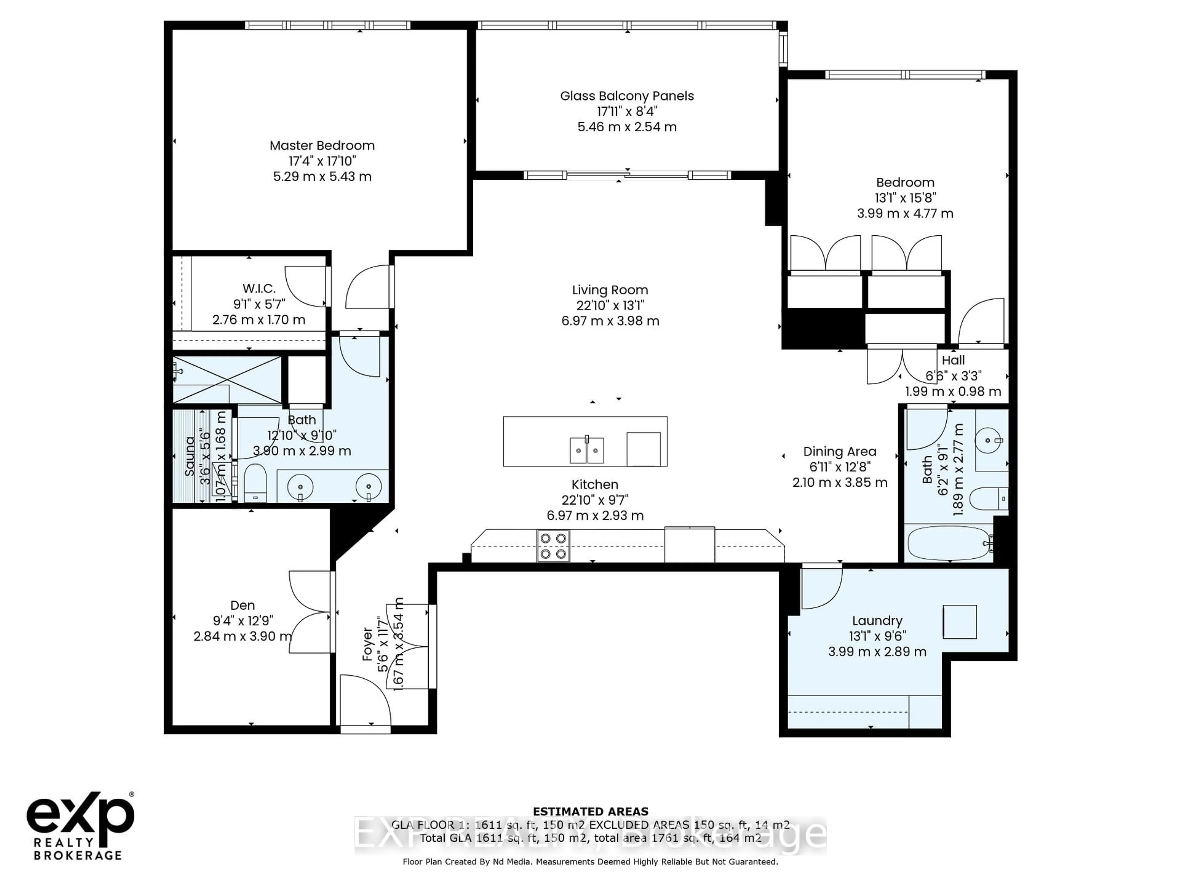 Floor plan for 260 Villagewalk Blvd #409, London North Ontario N5X 0A6
