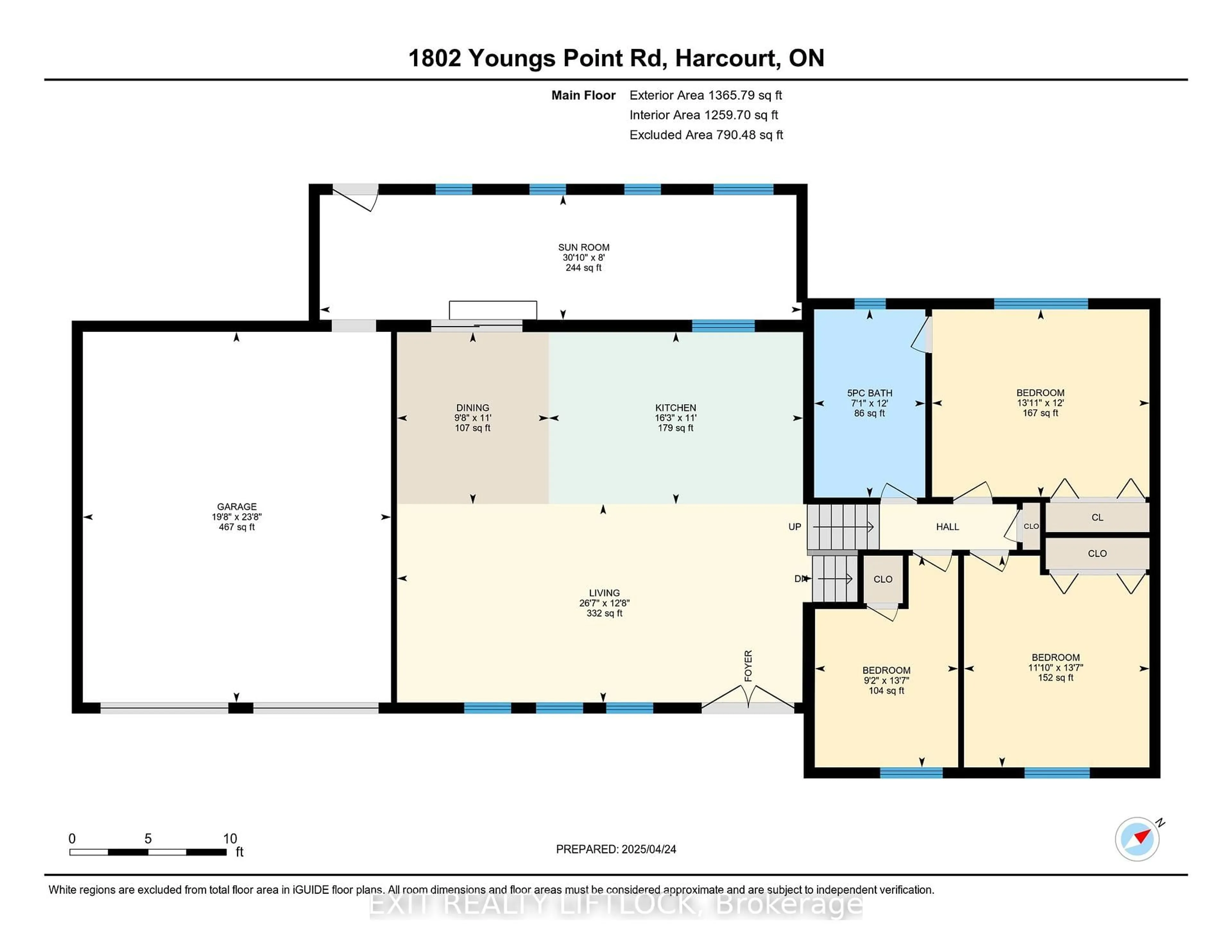 Floor plan for 1802 Young's Point Rd, Selwyn Ontario K0L 2H0