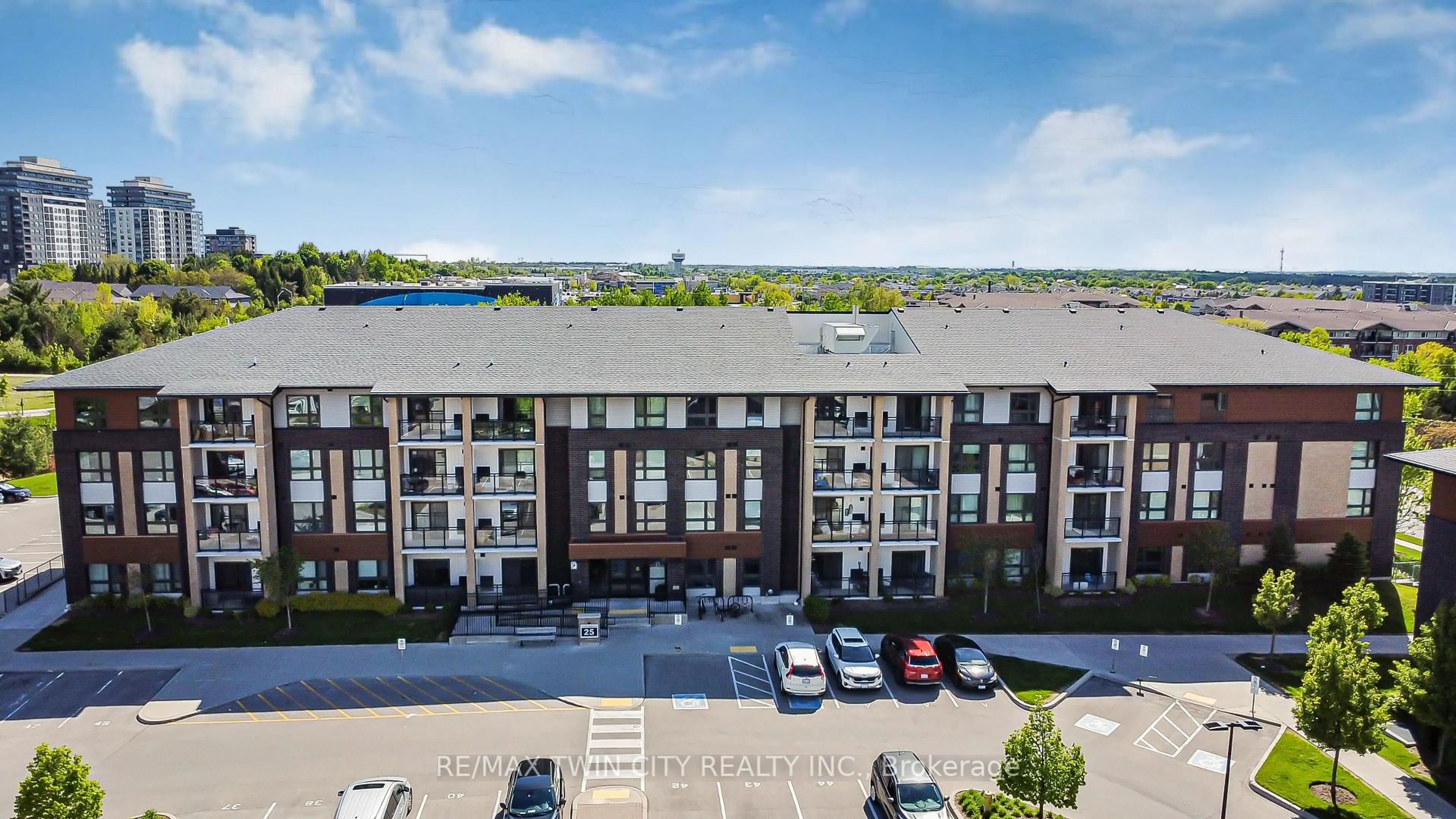 A pic from outside/outdoor area/front of a property/back of a property/a pic from drone, unknown for 25 Kay Cres #403, Guelph Ontario N1L 0P2