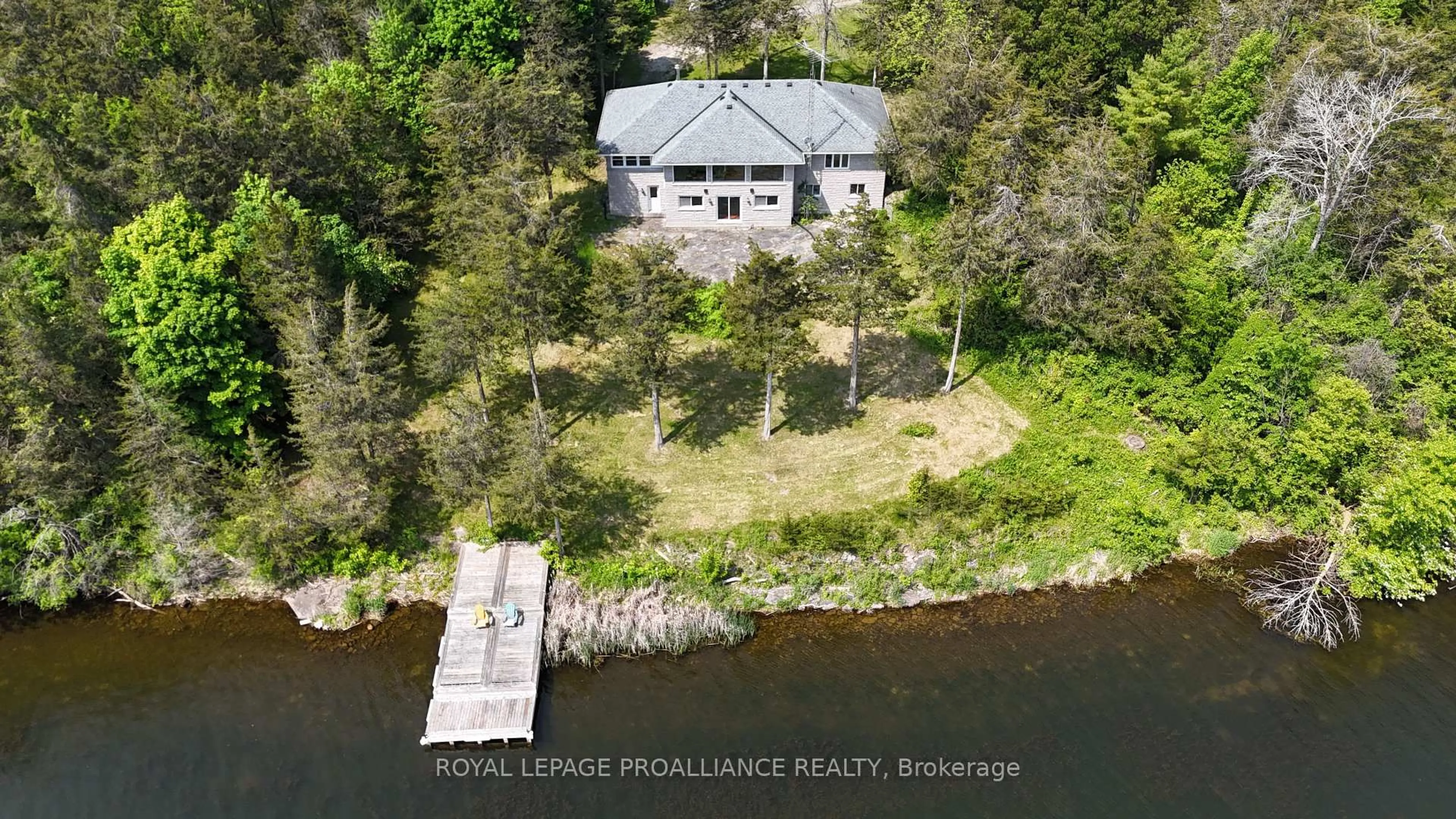 A pic from outside/outdoor area/front of a property/back of a property/a pic from drone, water/lake/river/ocean view for 4563 County Road 9, Napanee Ontario K7R 3K8