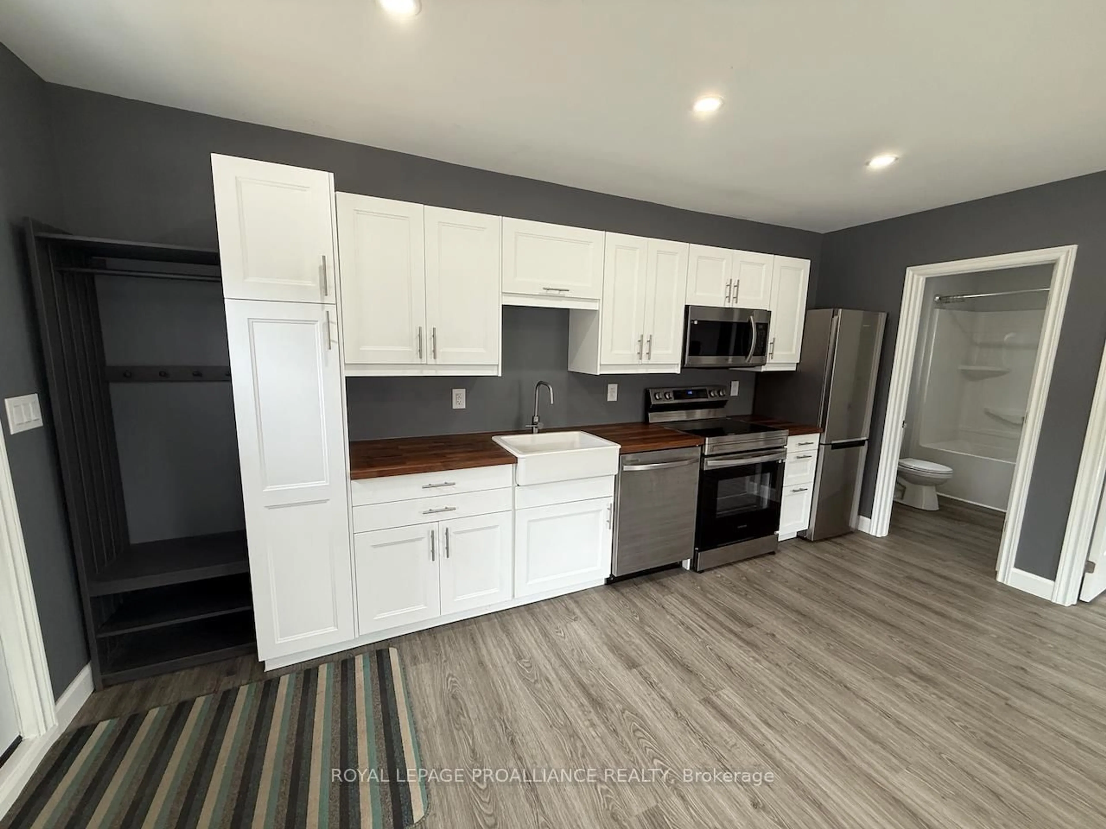 Open concept kitchen, wood/laminate floor for 19 Victoria St, Stirling-Rawdon Ontario K0K 1E0