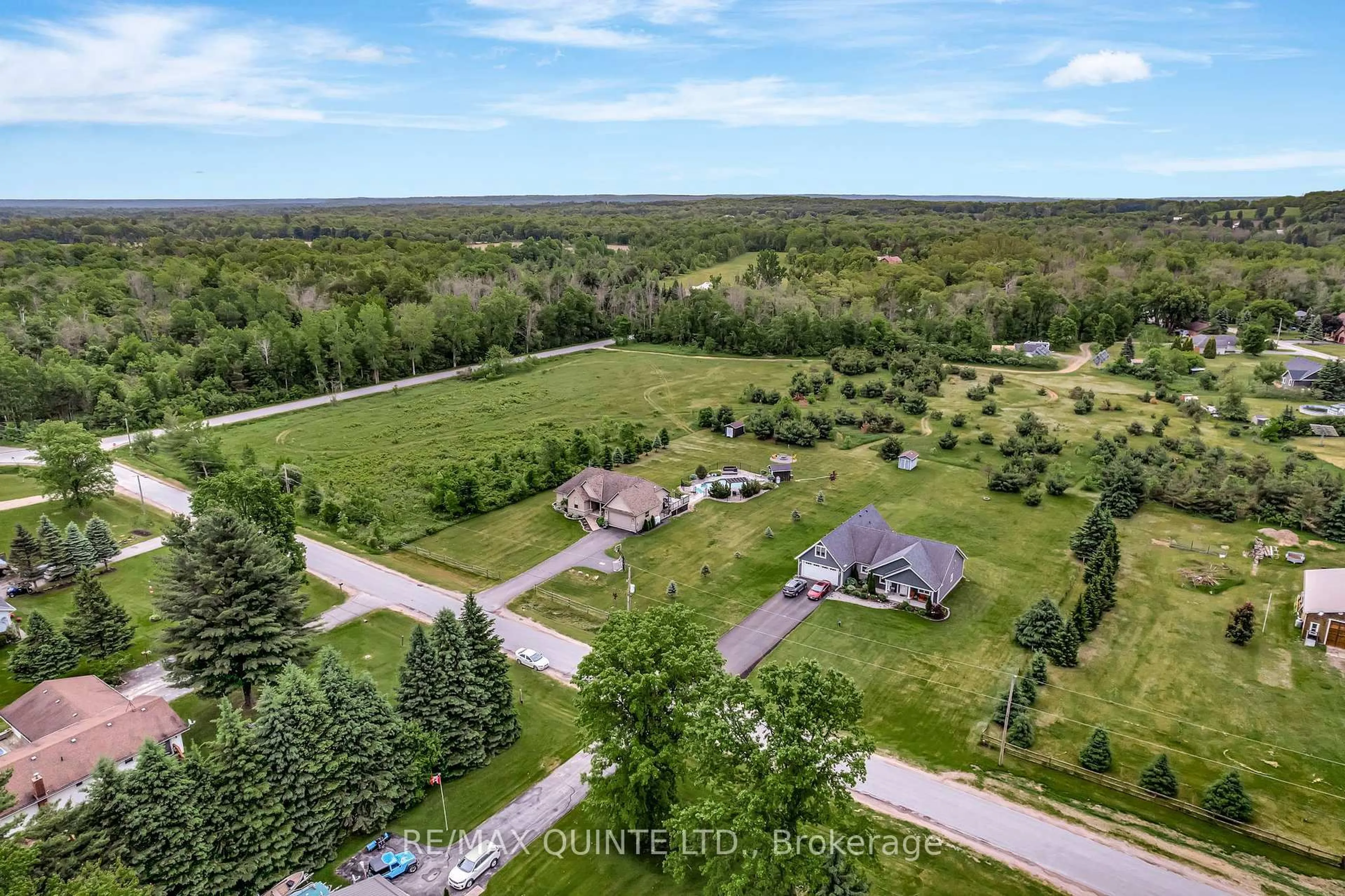 A pic from outside/outdoor area/front of a property/back of a property/a pic from drone, forest/trees view for 27 Charles Rd, Tweed Ontario K0K 3J0