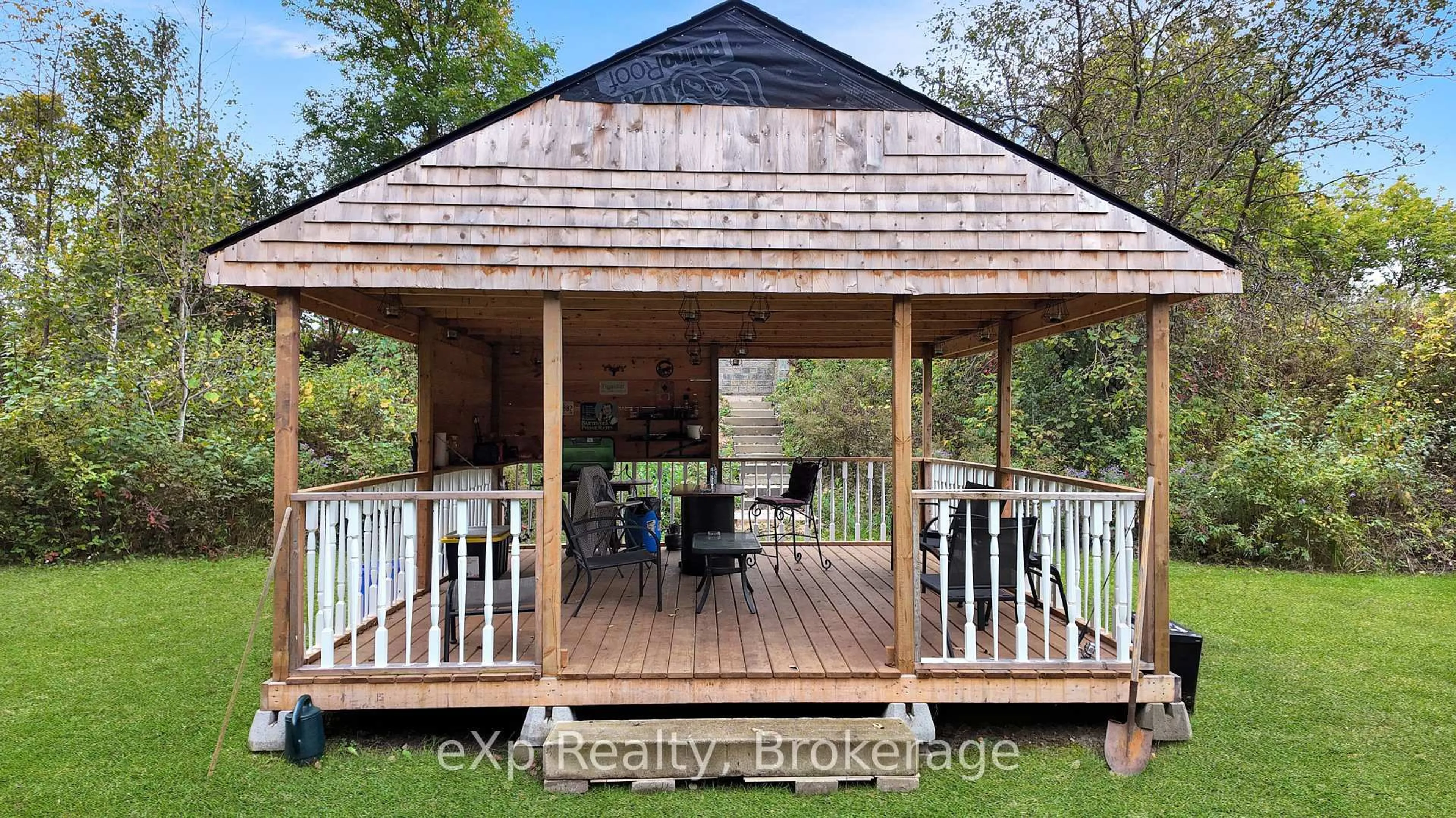 A pic from outside/outdoor area/front of a property/back of a property/a pic from drone, unknown for 119 Old Bridge Rd, West Grey Ontario N4N 3B8