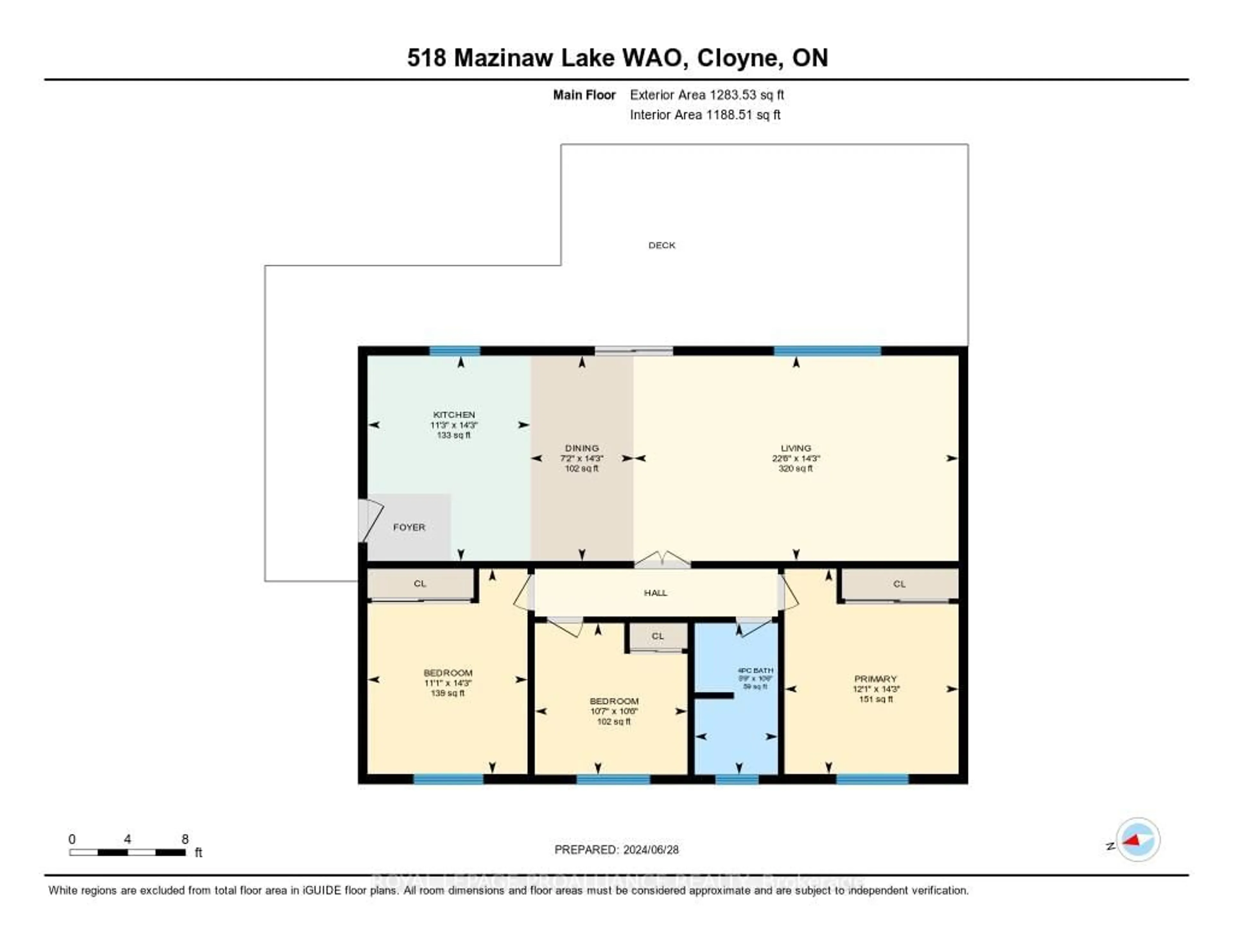 Floor plan for 518 Mazinaw Lake, Cloyne Ontario K0H 1K0