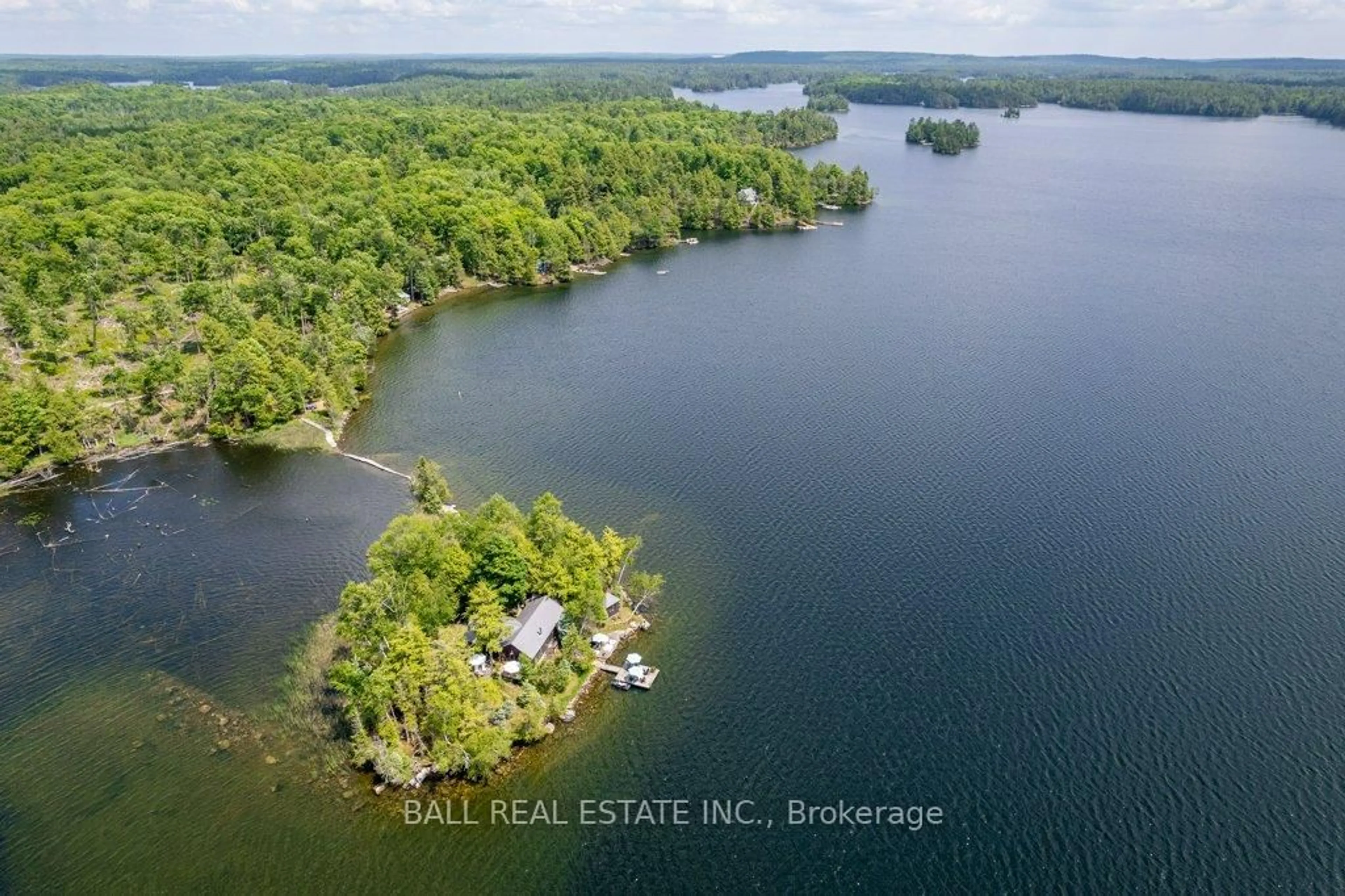 A pic from outside/outdoor area/front of a property/back of a property/a pic from drone, water/lake/river/ocean view for 40 Fire Route 89E, Havelock-Belmont-Methuen Ontario K0L 1A0