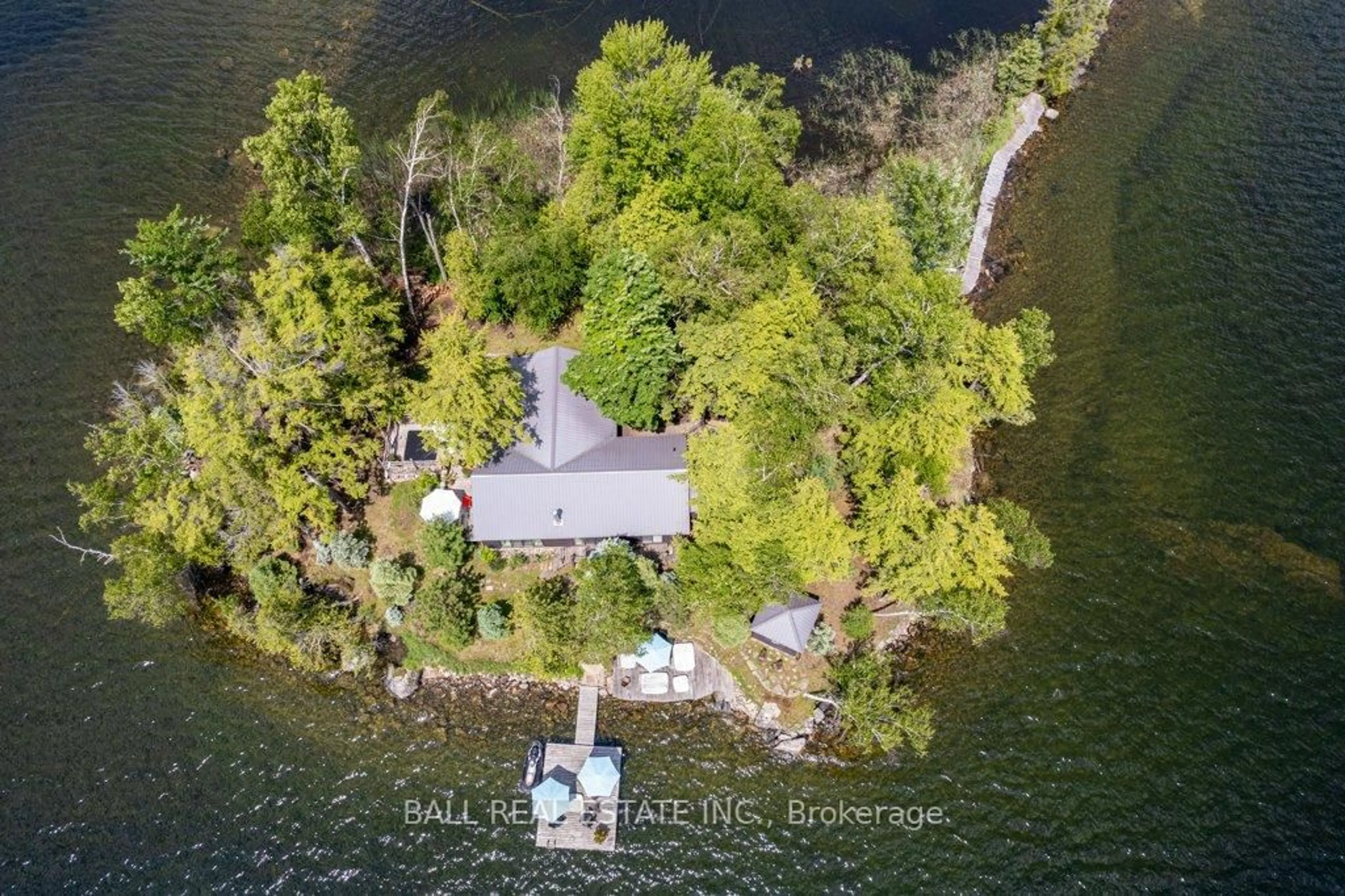 A pic from outside/outdoor area/front of a property/back of a property/a pic from drone, water/lake/river/ocean view for 40 Fire Route 89E, North Kawartha Ontario K0L 1A0