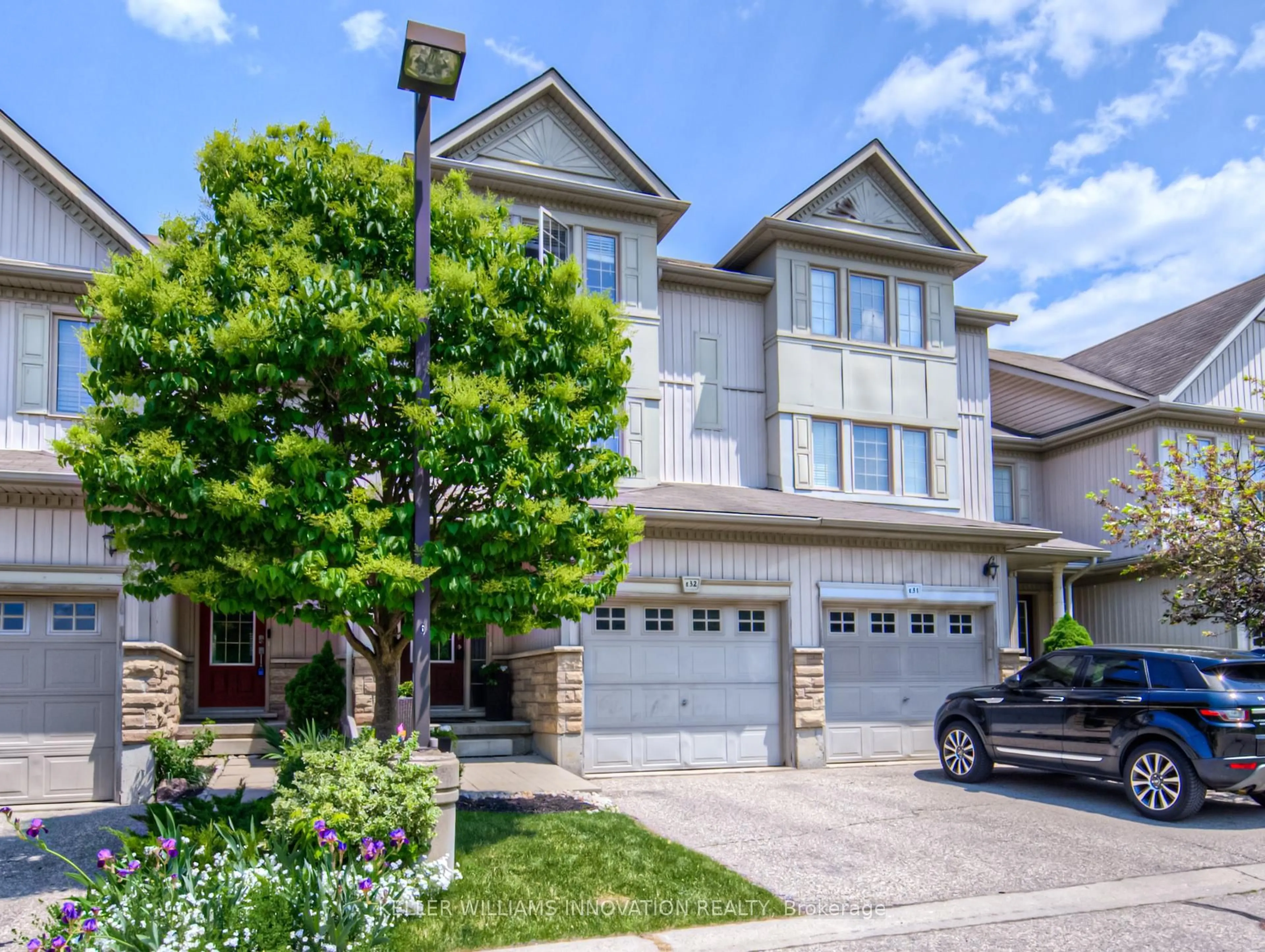 Home with brick exterior material, street for 85 Bankside Dr #E32, Kitchener Ontario N2N 3M4