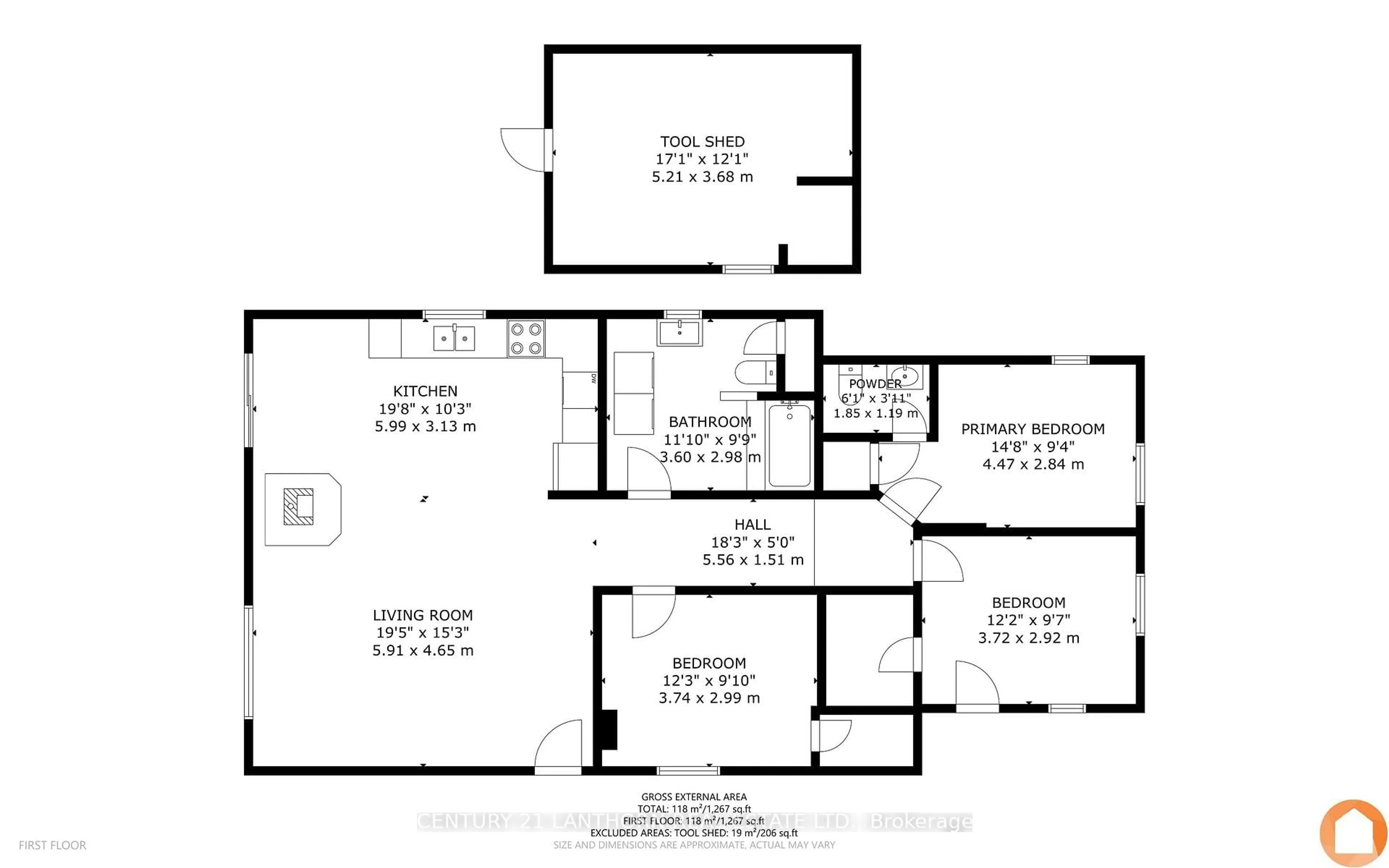 Floor plan for 809A Frankford-Stirling Rd, Hastings Ontario K0K 2C0