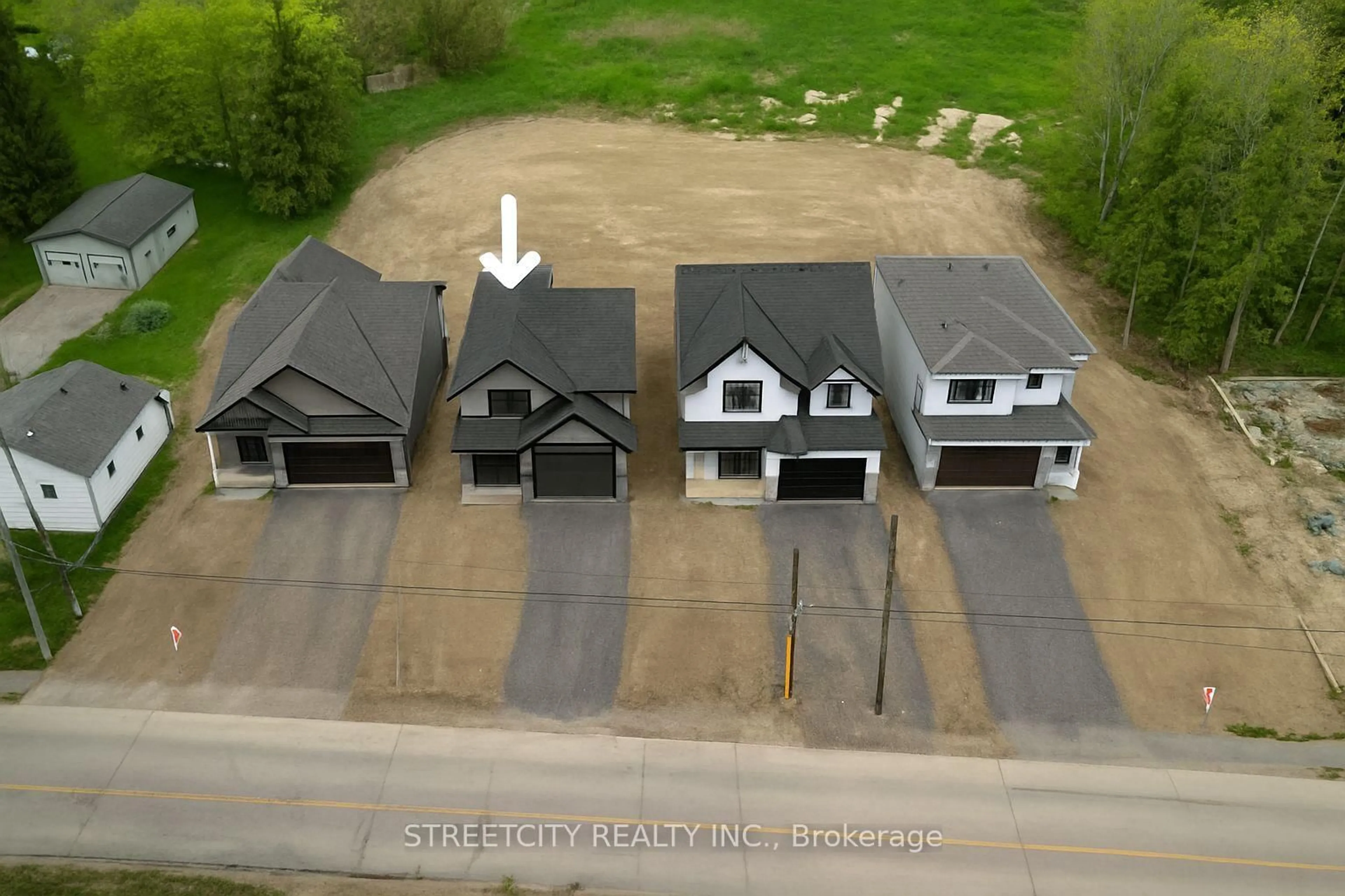 A pic from outside/outdoor area/front of a property/back of a property/a pic from drone, street for 8080 Union Rd, Southwold Ontario N0L 1K0