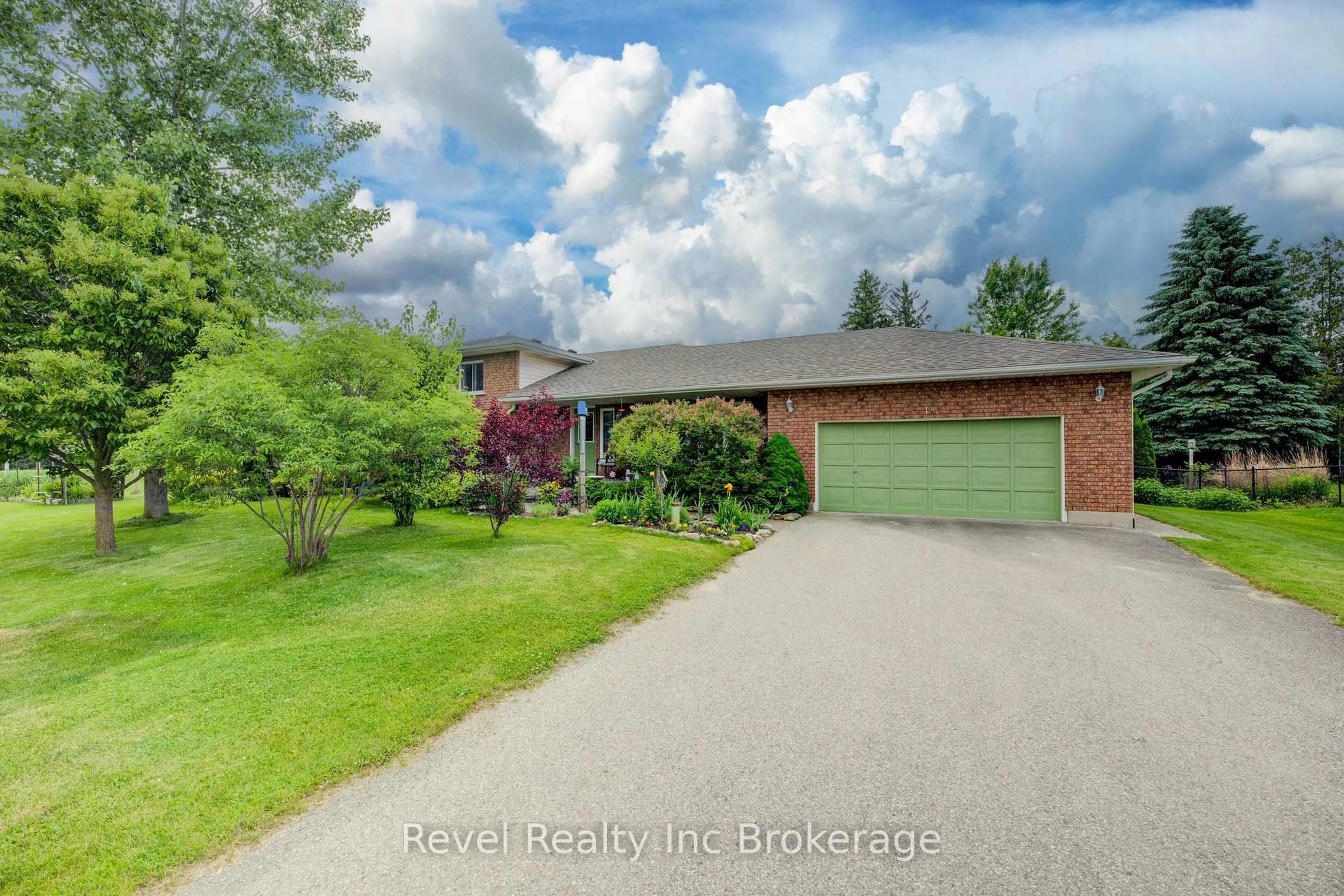 A pic from outside/outdoor area/front of a property/back of a property/a pic from drone, water/lake/river/ocean view for 18 Cowan St, Blandford-Blenheim Ontario N0J 1V0