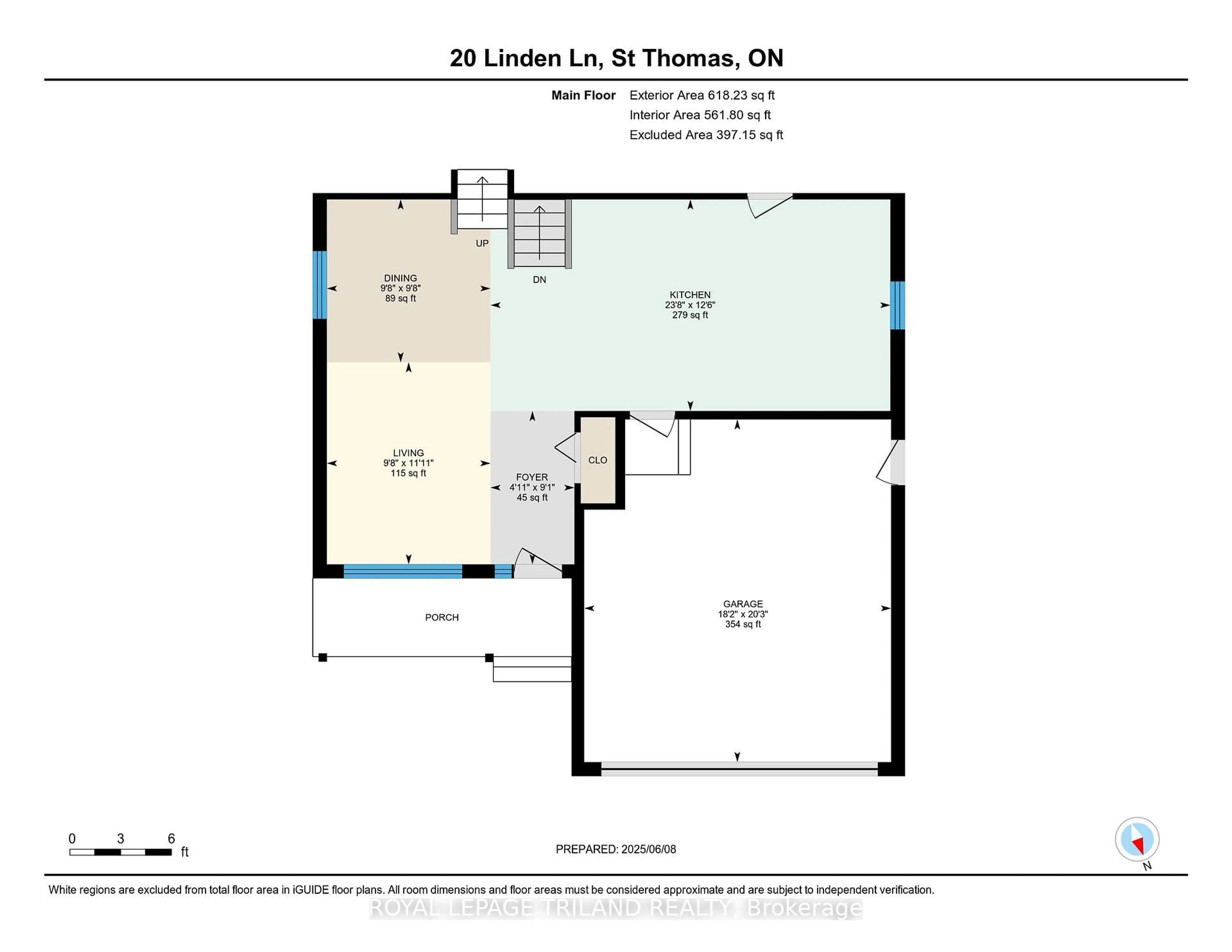 Floor plan for 20 LINDEN Lane, St. Thomas Ontario N5P 4M4