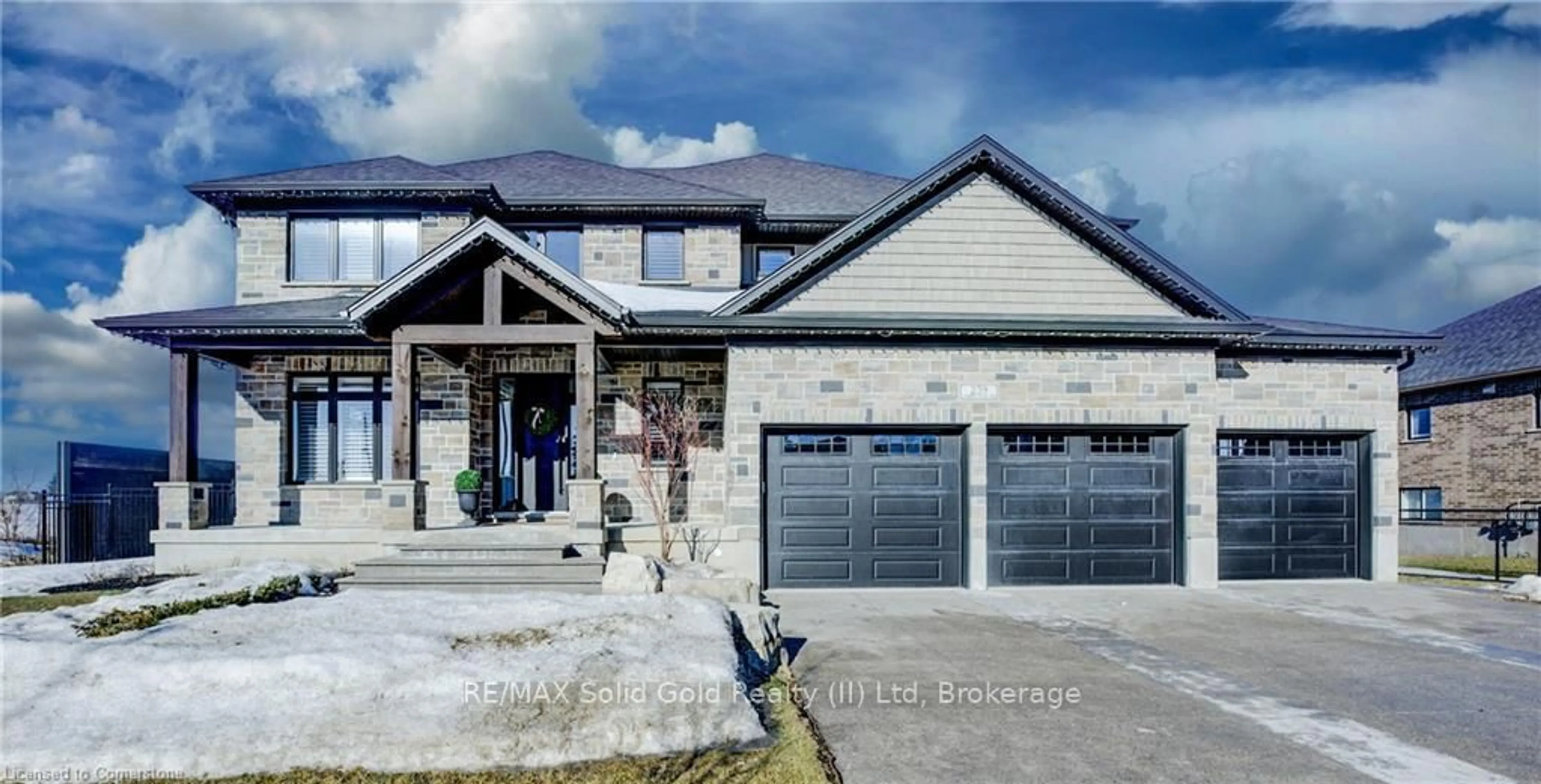 Home with brick exterior material, street for 259 Timber Trail Rd, Woolwich Ontario N3B 0E4