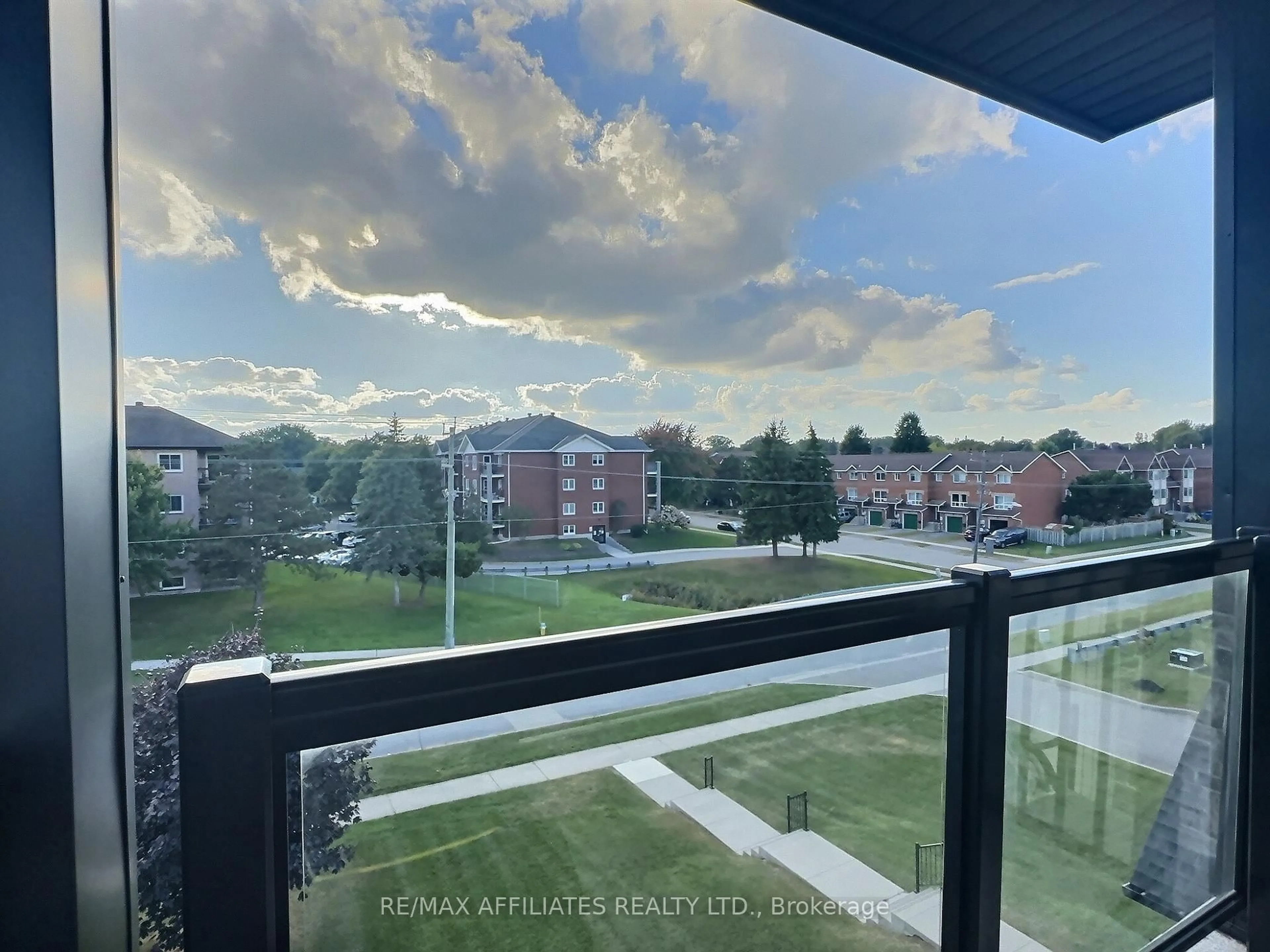 Balcony in the apartment, city buildings view from balcony for 1109 Millwood Ave #303, Brockville Ontario K6V 0C7